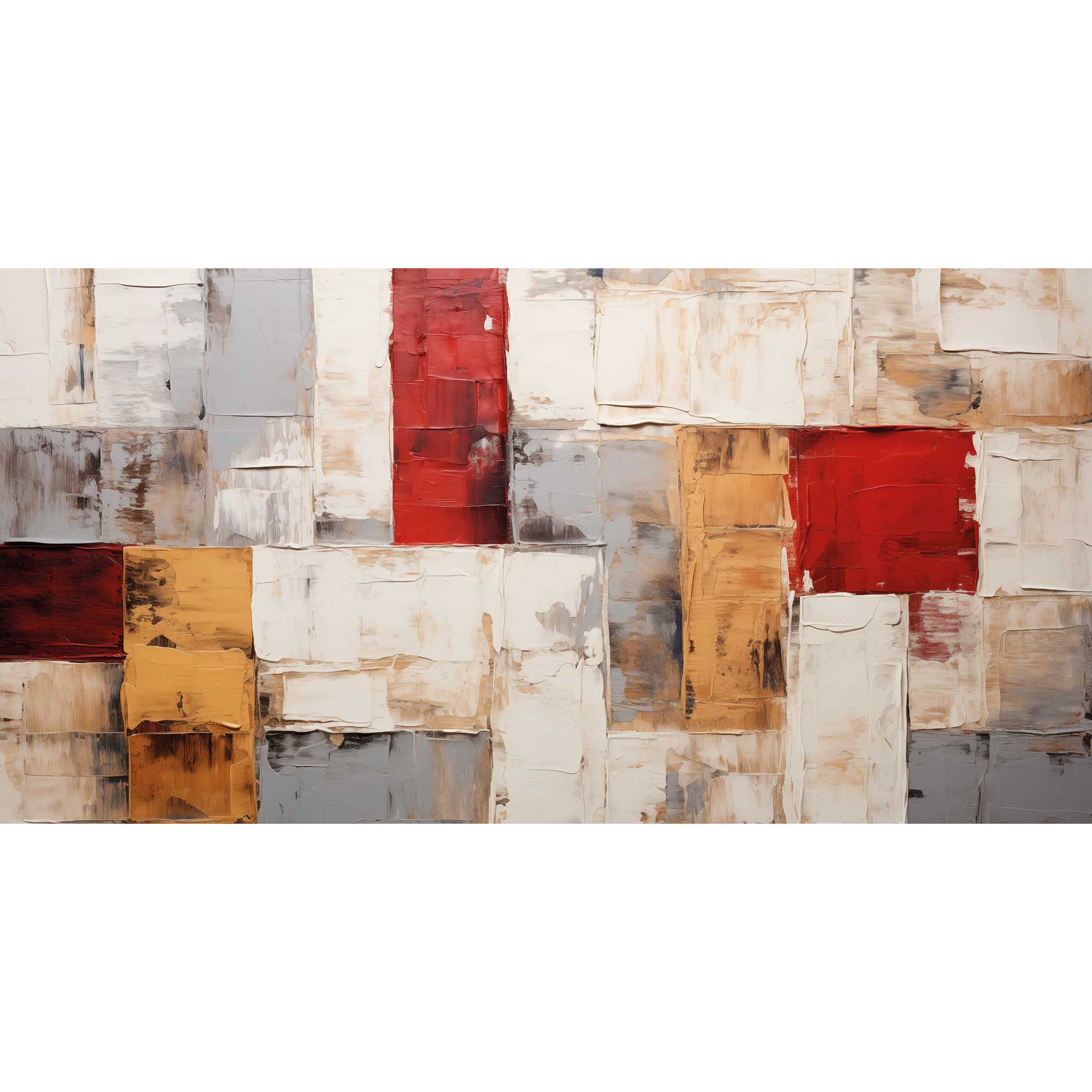 Leinwandbild Abstract Art I - bunt - 100x50 cm