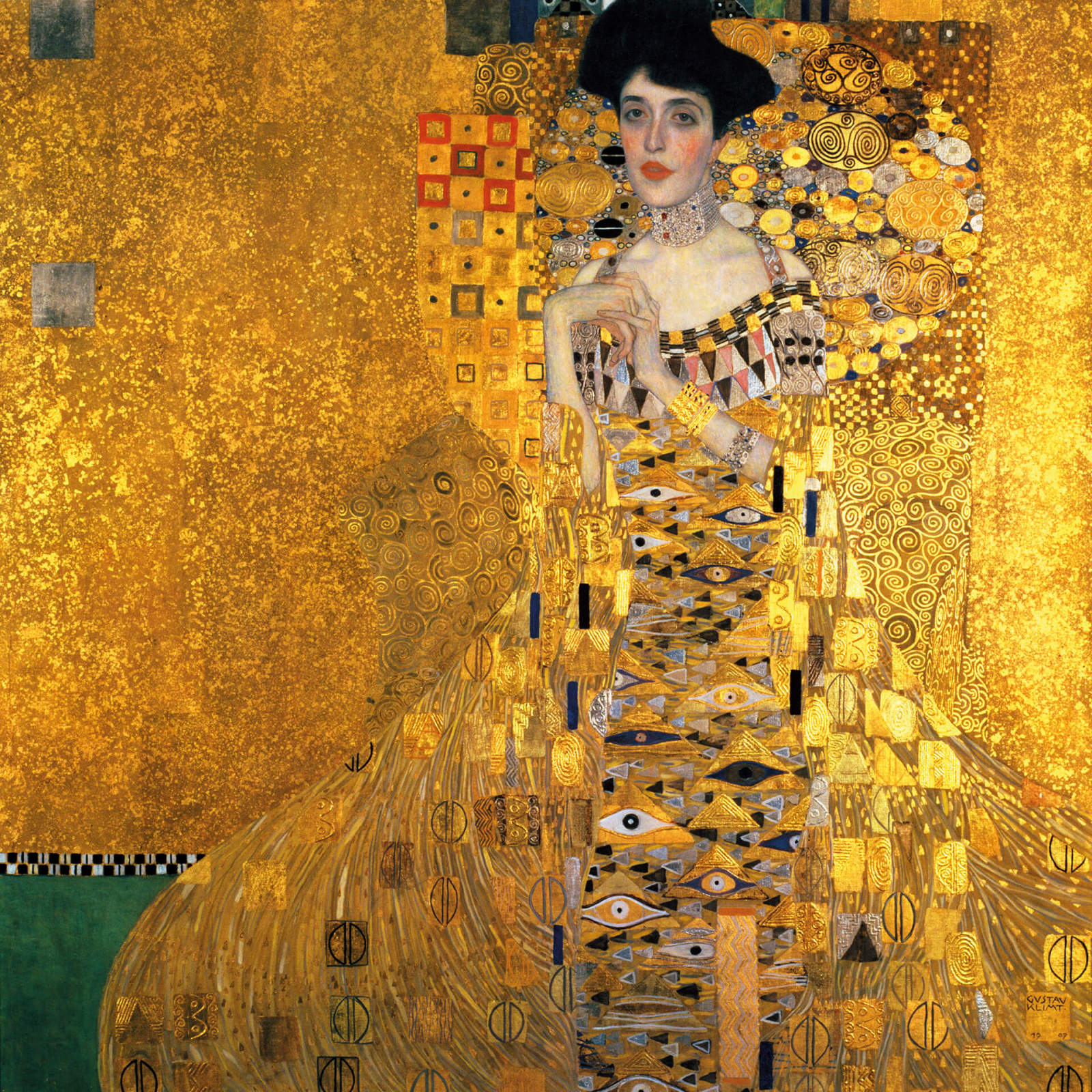 Leinwandbild ADELE BLOCH BAUER - Klimt - 50x50 cm