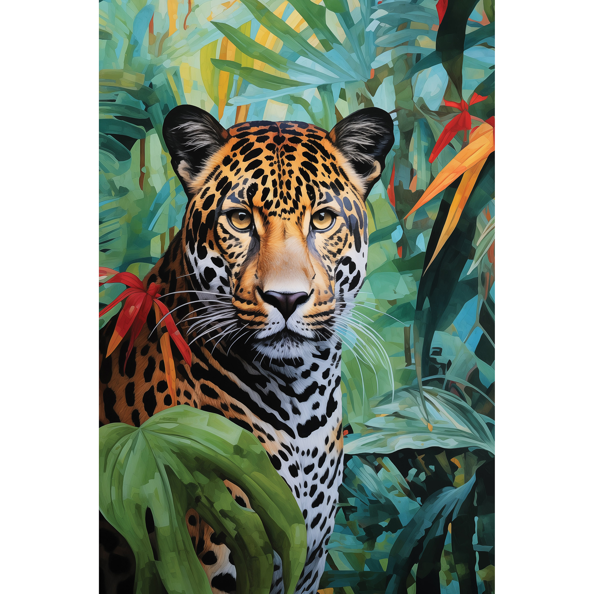 Leinwandbild Animals IXX - bunt - 40x60 cm
