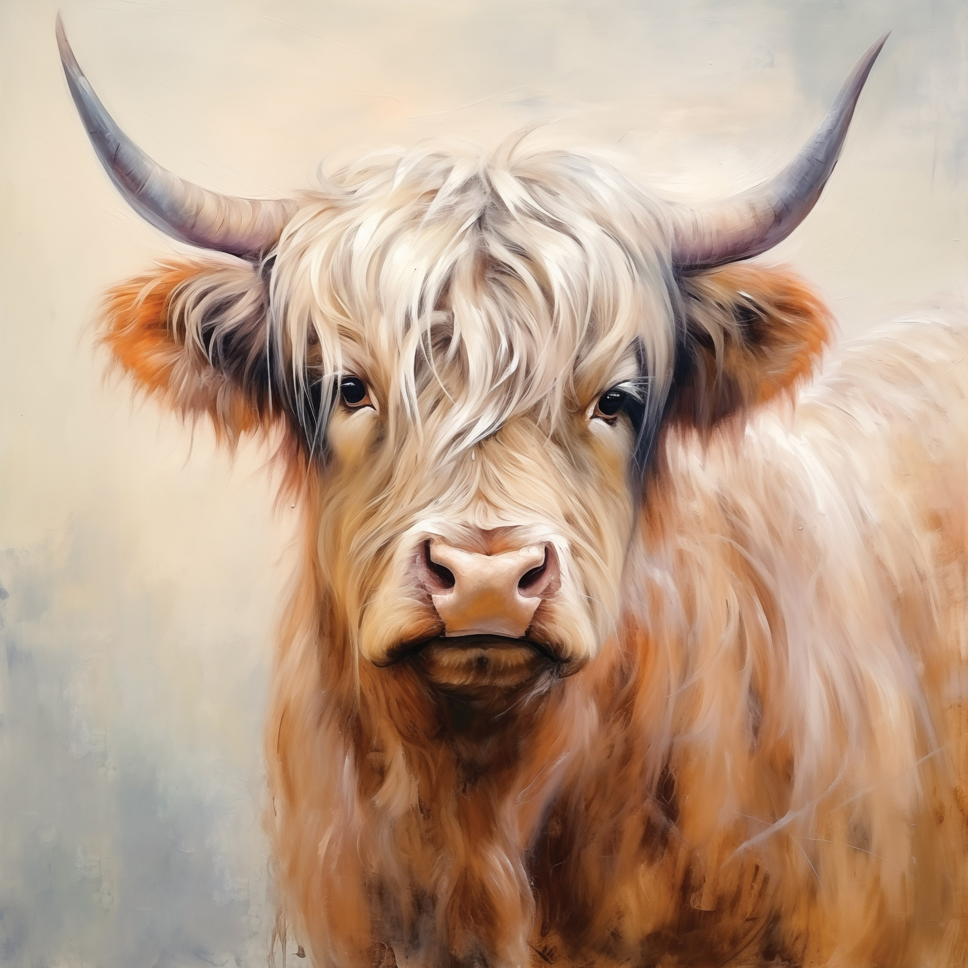 Leinwandbild Animals XVII - bunt - 40x40 cm