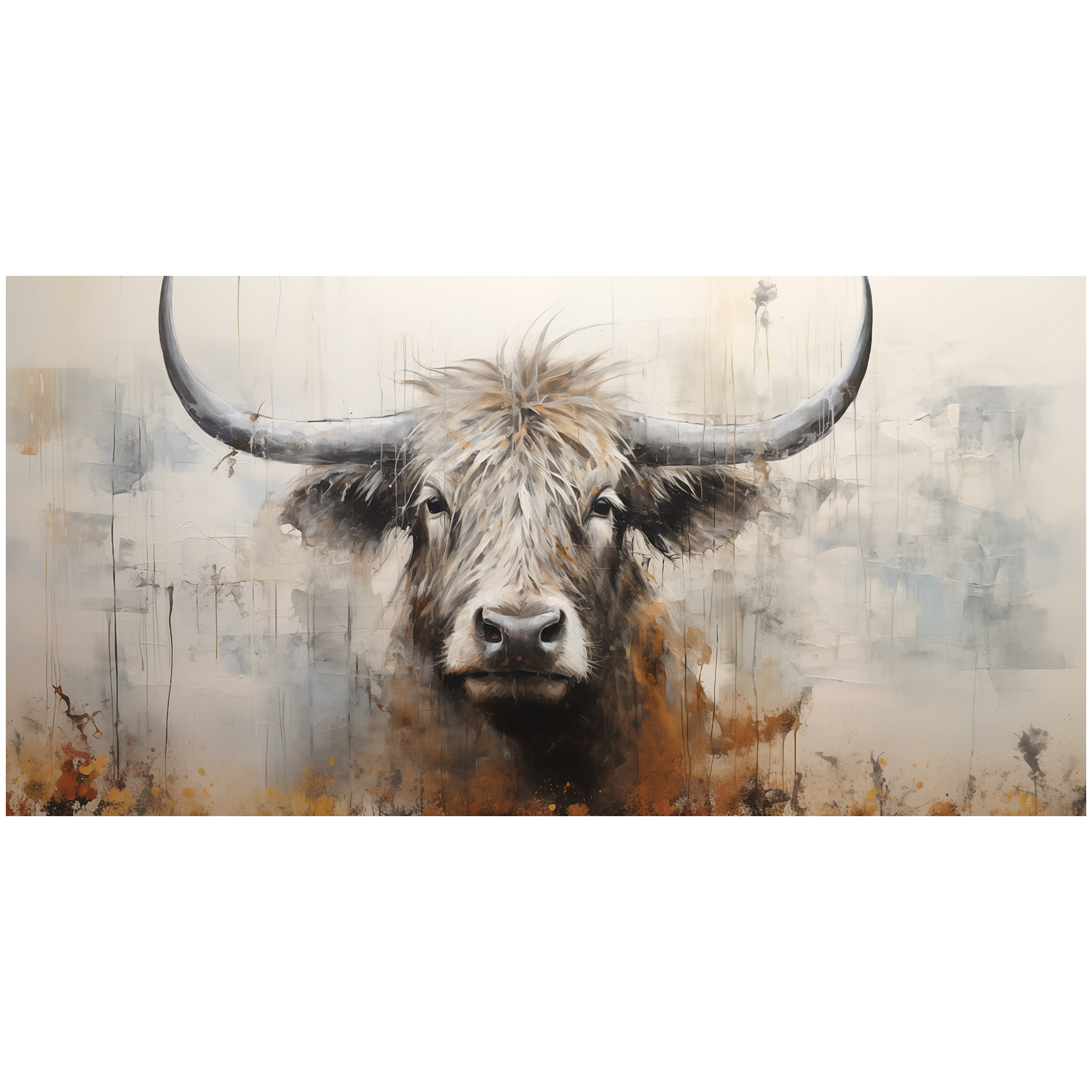 Leinwandbild Animals XX - mehrfarbig - 100x50 cm