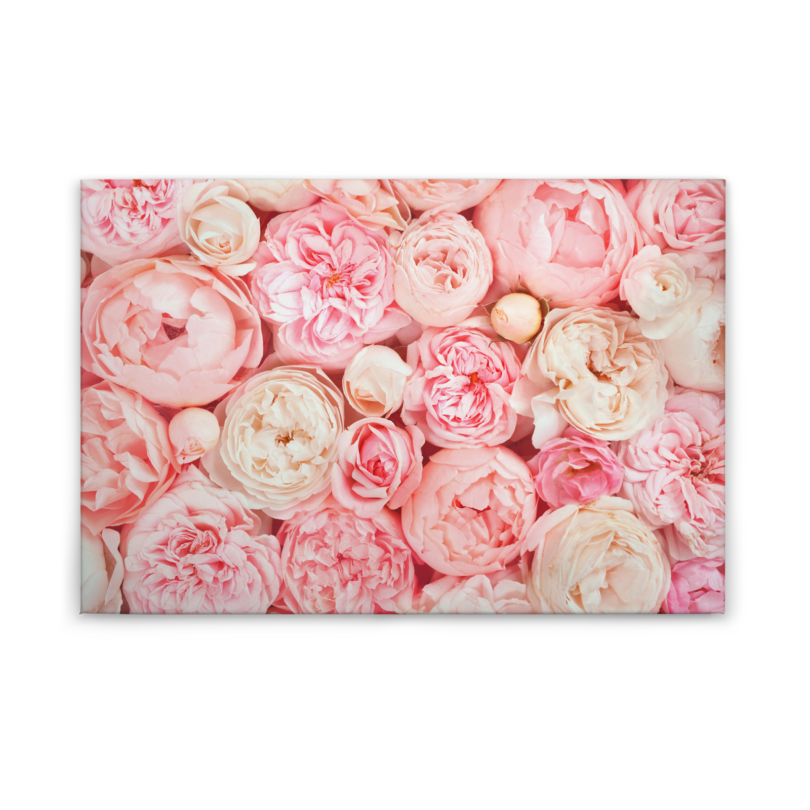 Leinwandbild BLUMEN BOUQET - rosa - 90x60 cm