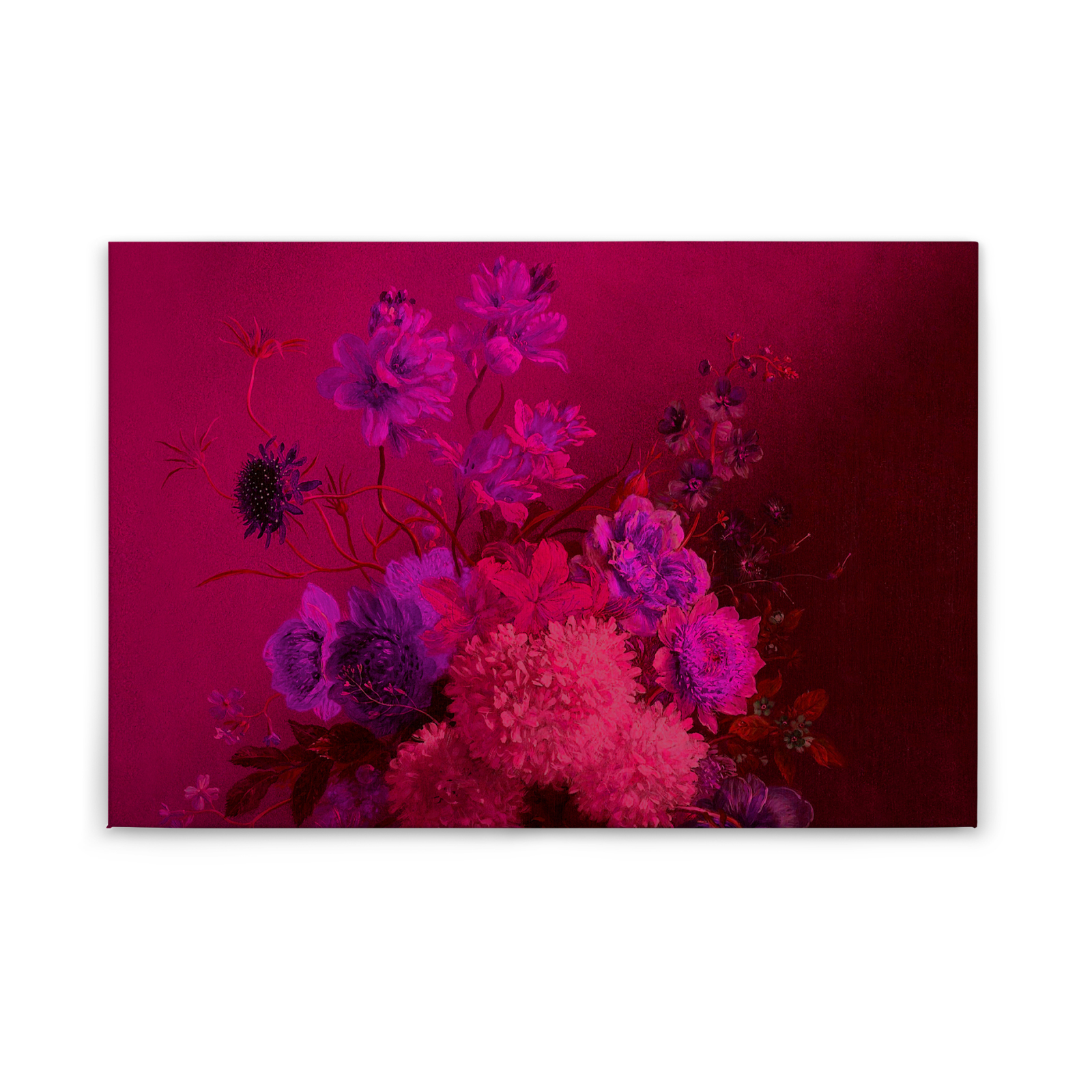Leinwandbild BLUMEN-BOUQUET - pink-rosa - 90x60 cm