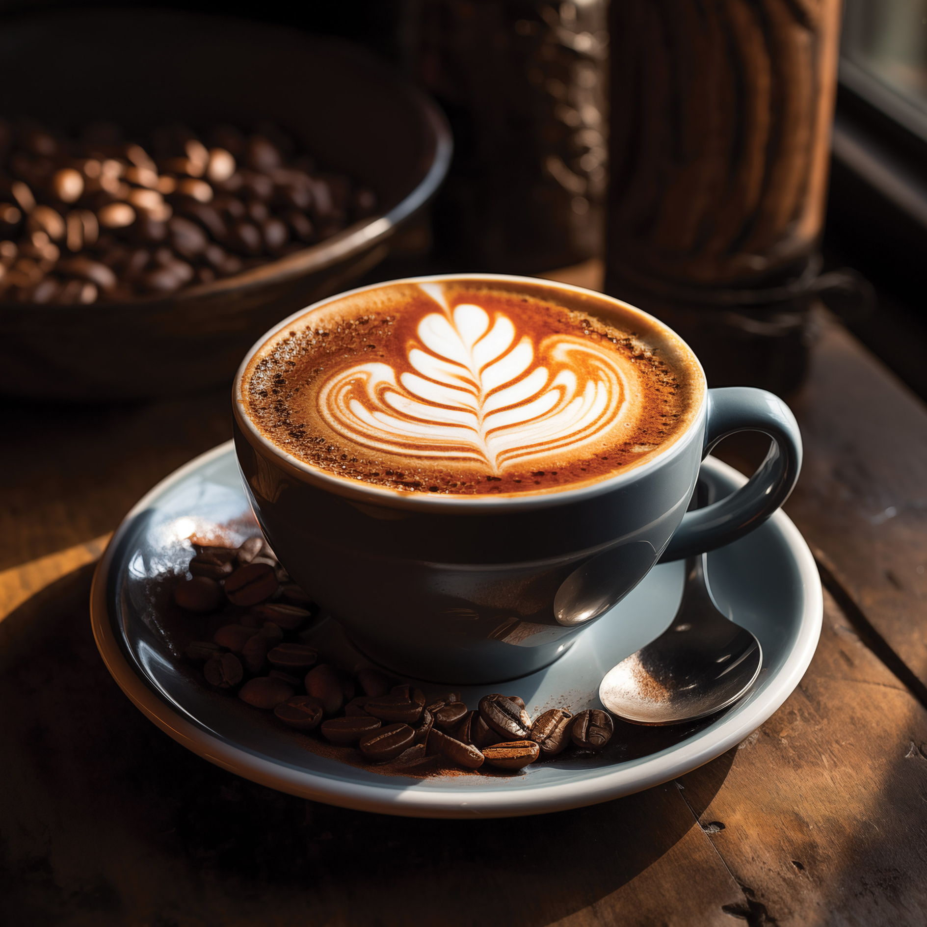 Leinwandbild Coffee XI - bunt - 40x40 cm