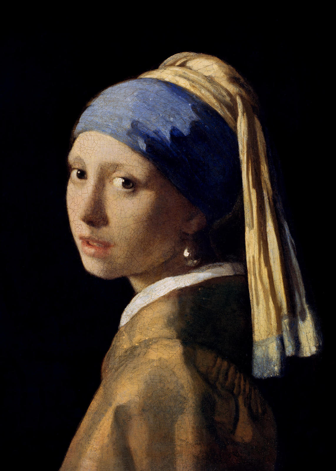 Leinwandbild DAS MÄDCHEN MIT DEM PERLENOHRRING - Vermeer - 50x70 cm