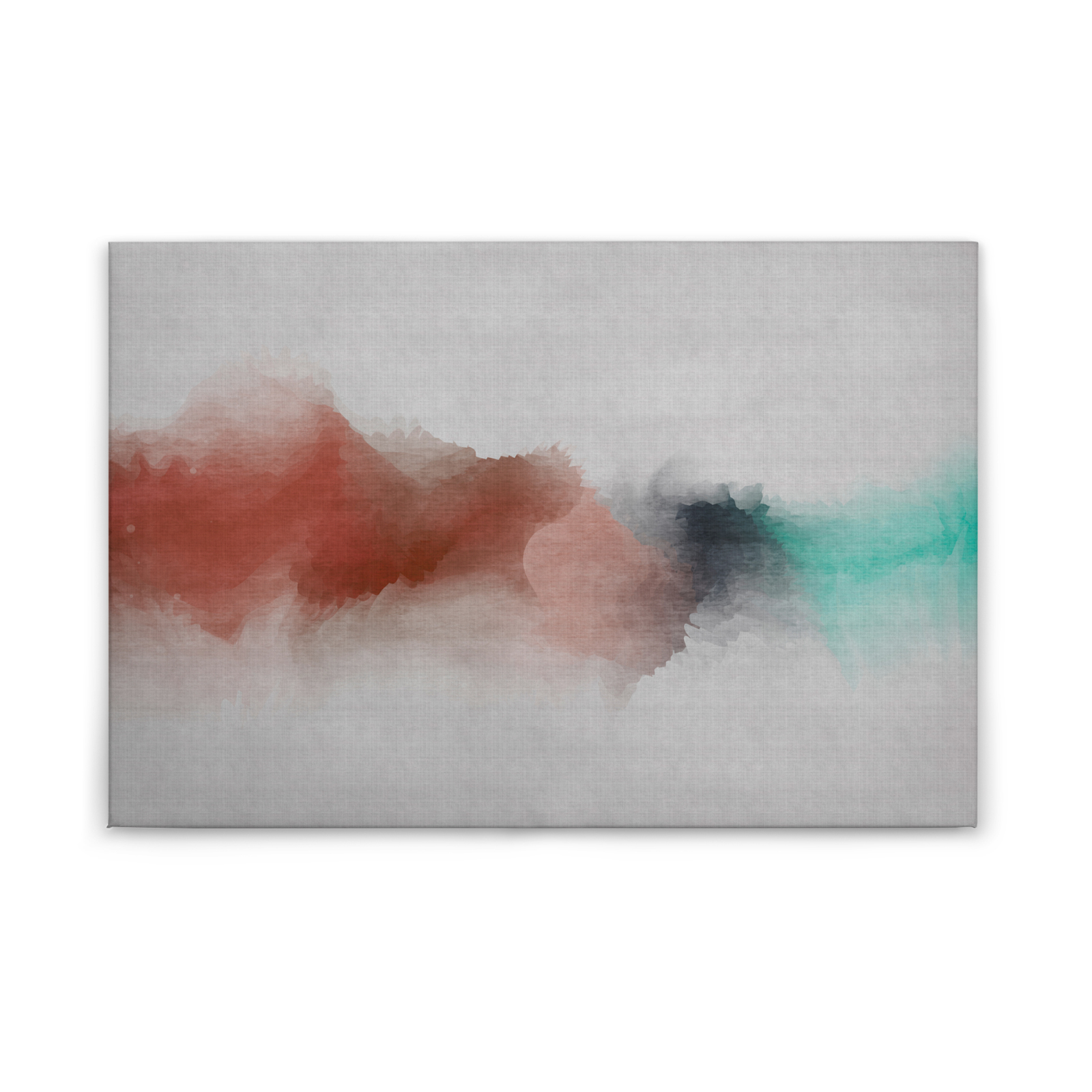 Leinwandbild DAYDREAM - rot-grau - 90x60 cm