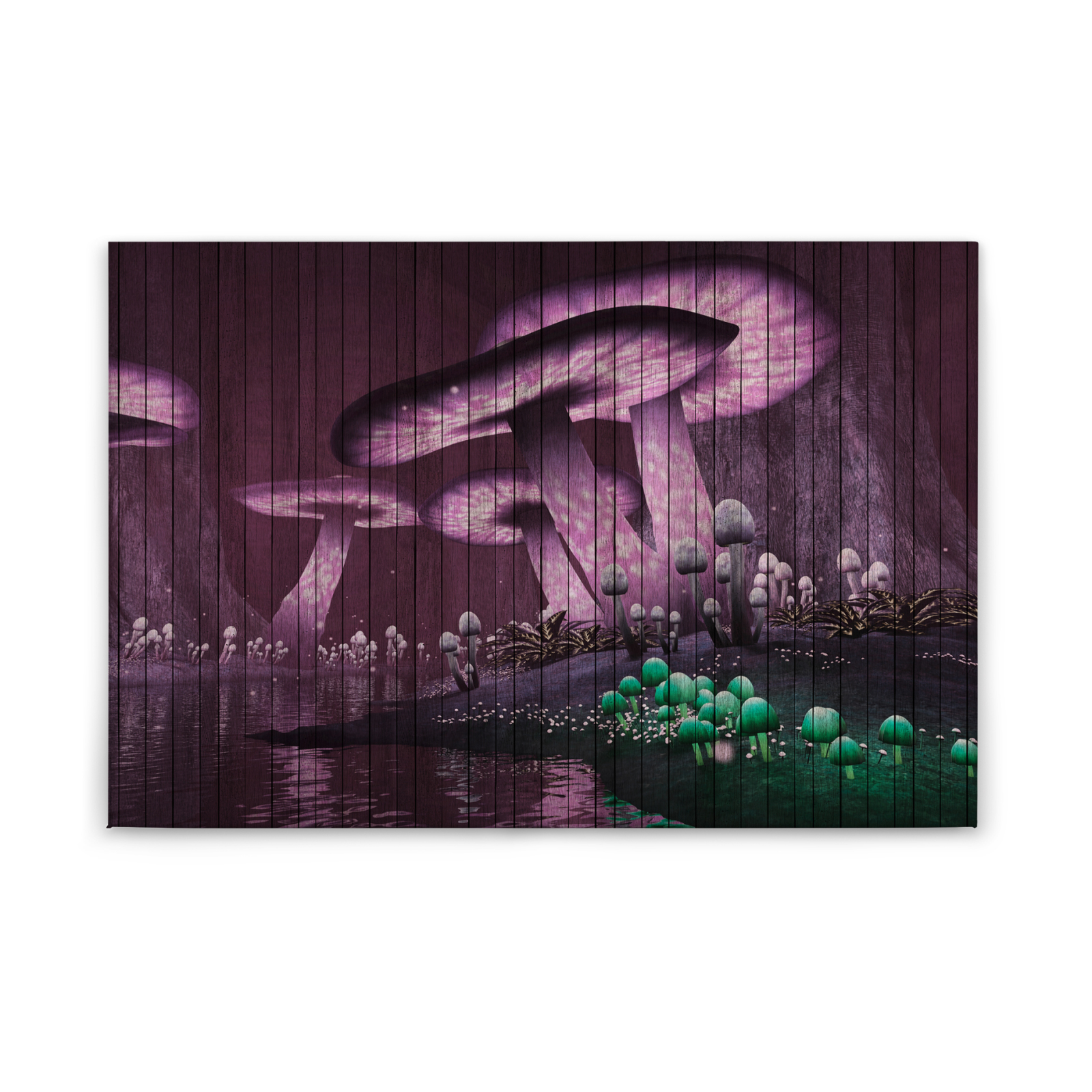 Leinwandbild FANTASIEWELT - violett - 90x60 cm