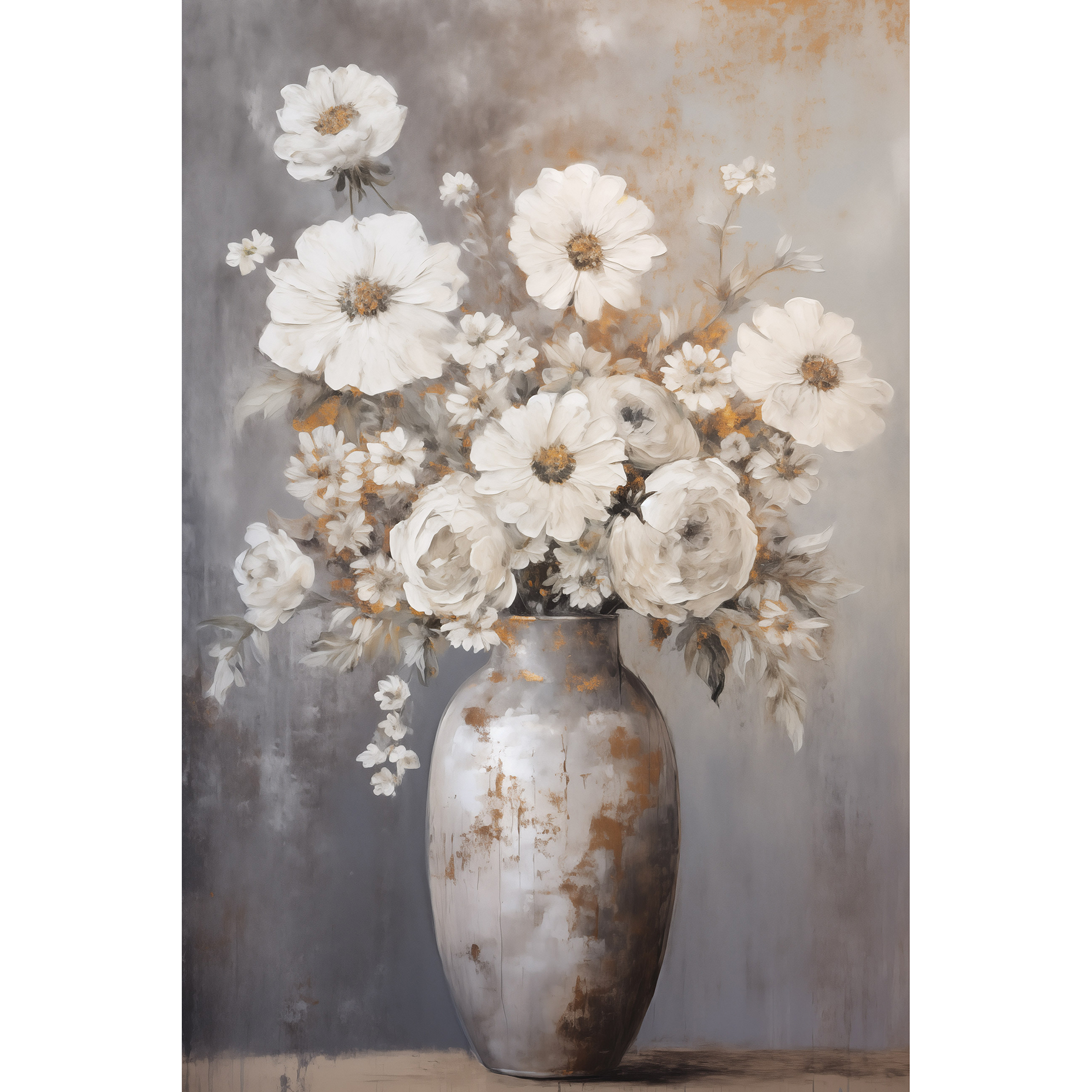Leinwandbild Floral VII - bunt - 40x60 cm