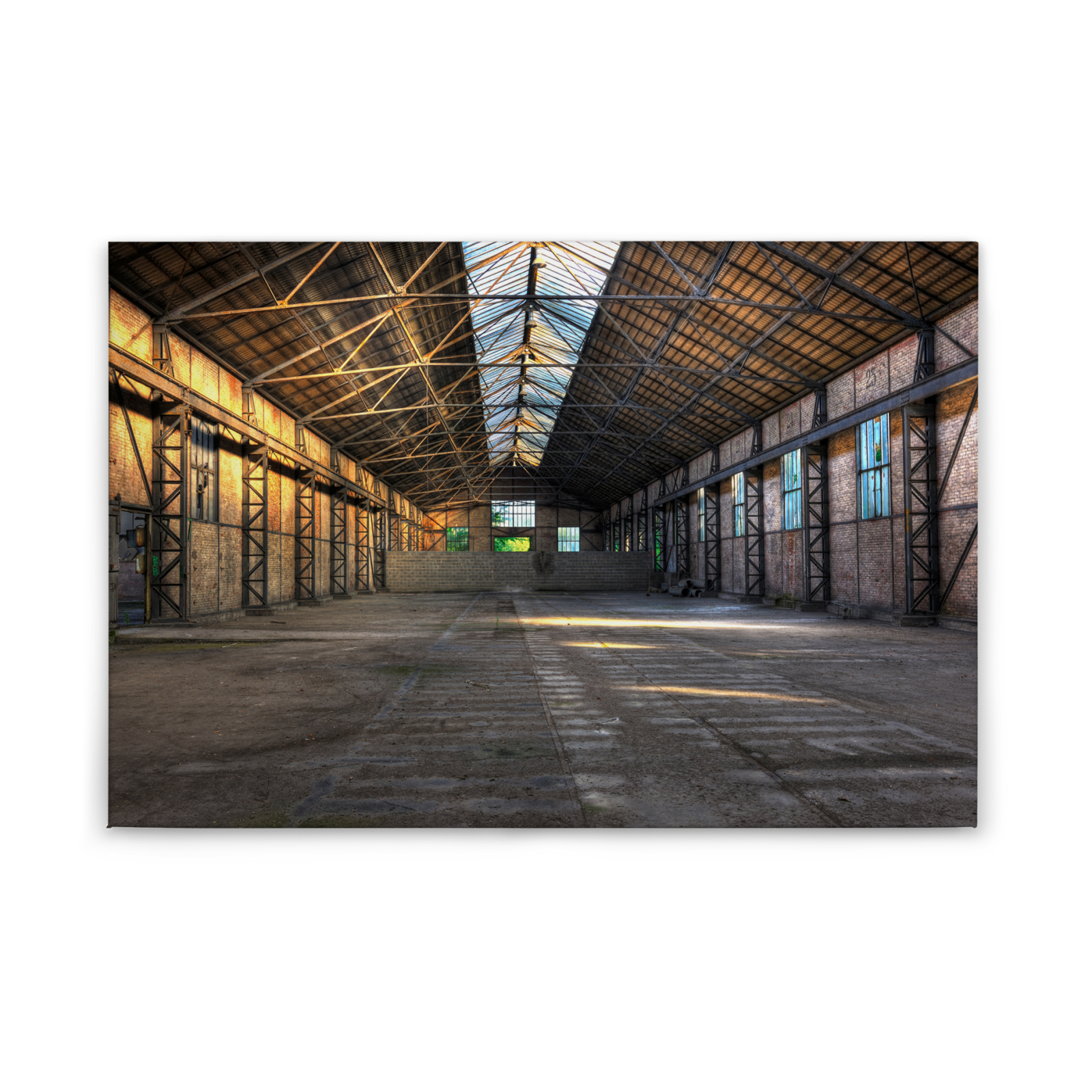 Leinwandbild INDUSTRIAL - grau - 90x60 cm