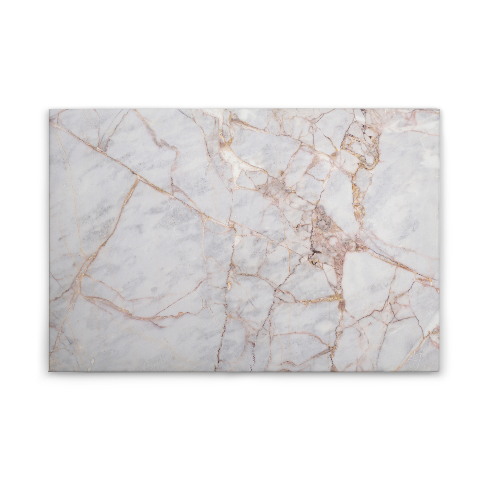 Leinwandbild MARMOR -gold-grau - 90x60 cm