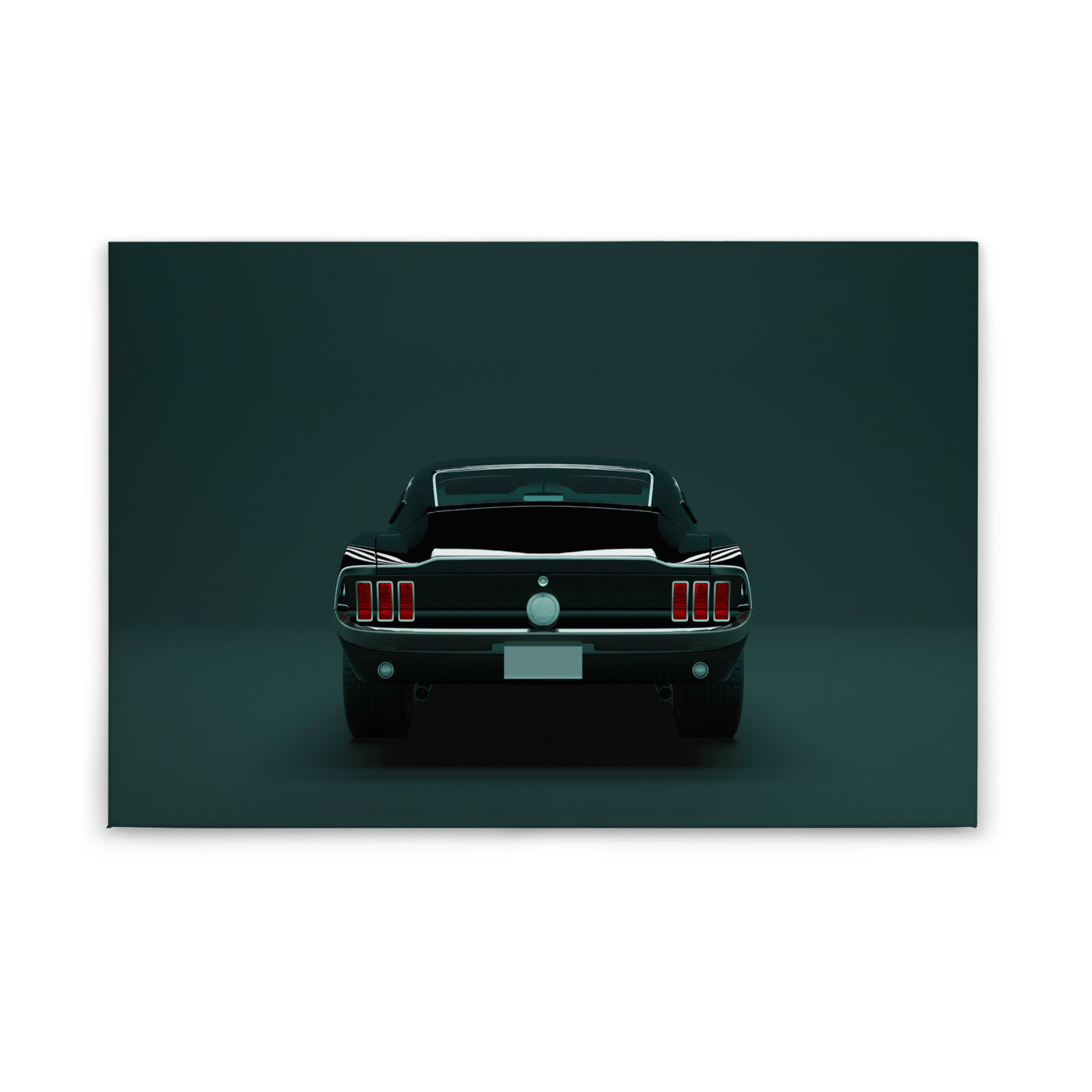 Leinwandbild MUSTANG 3 - grün-schwarz - 90x60 cm