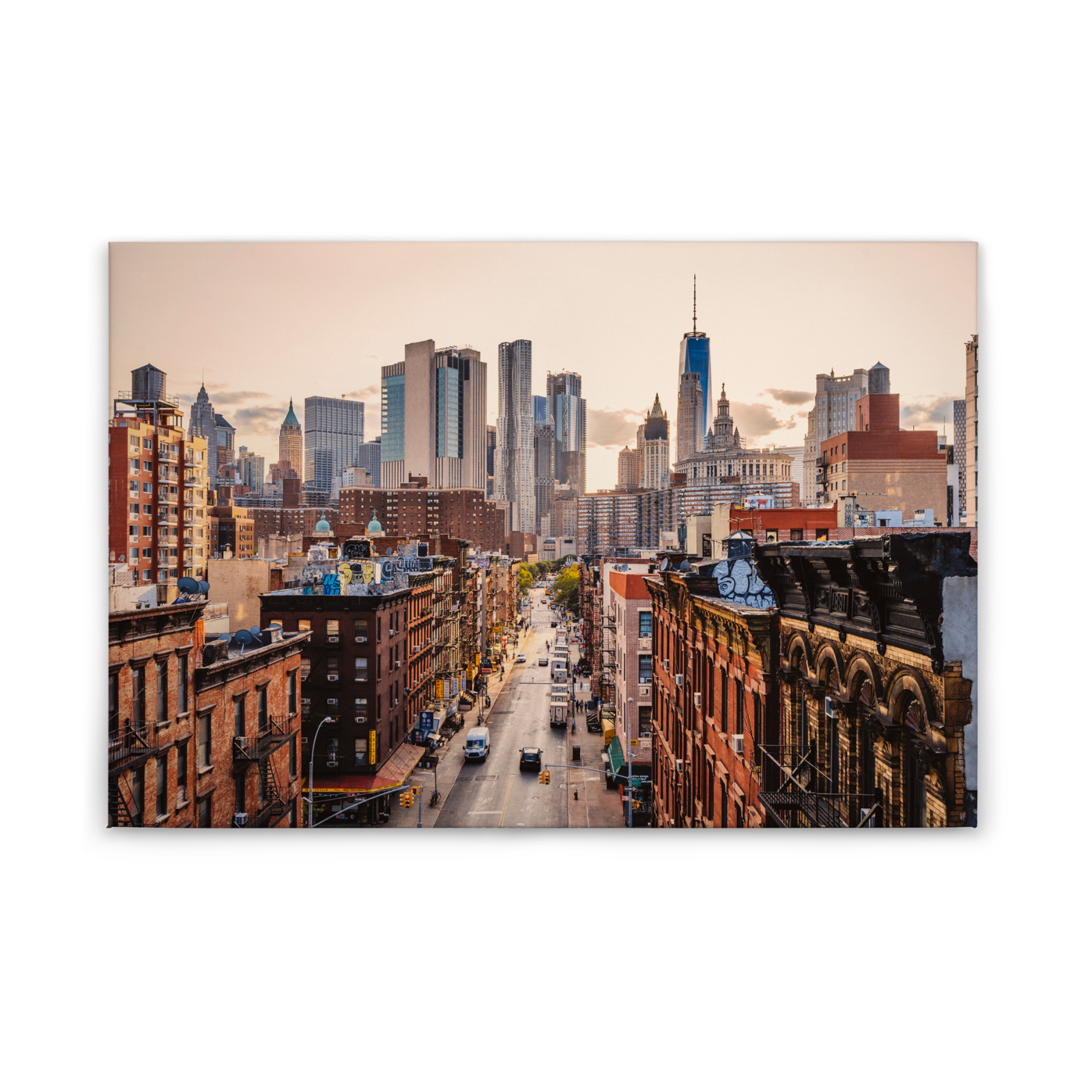 Leinwandbild NEW YORK - braun - 90x60 cm