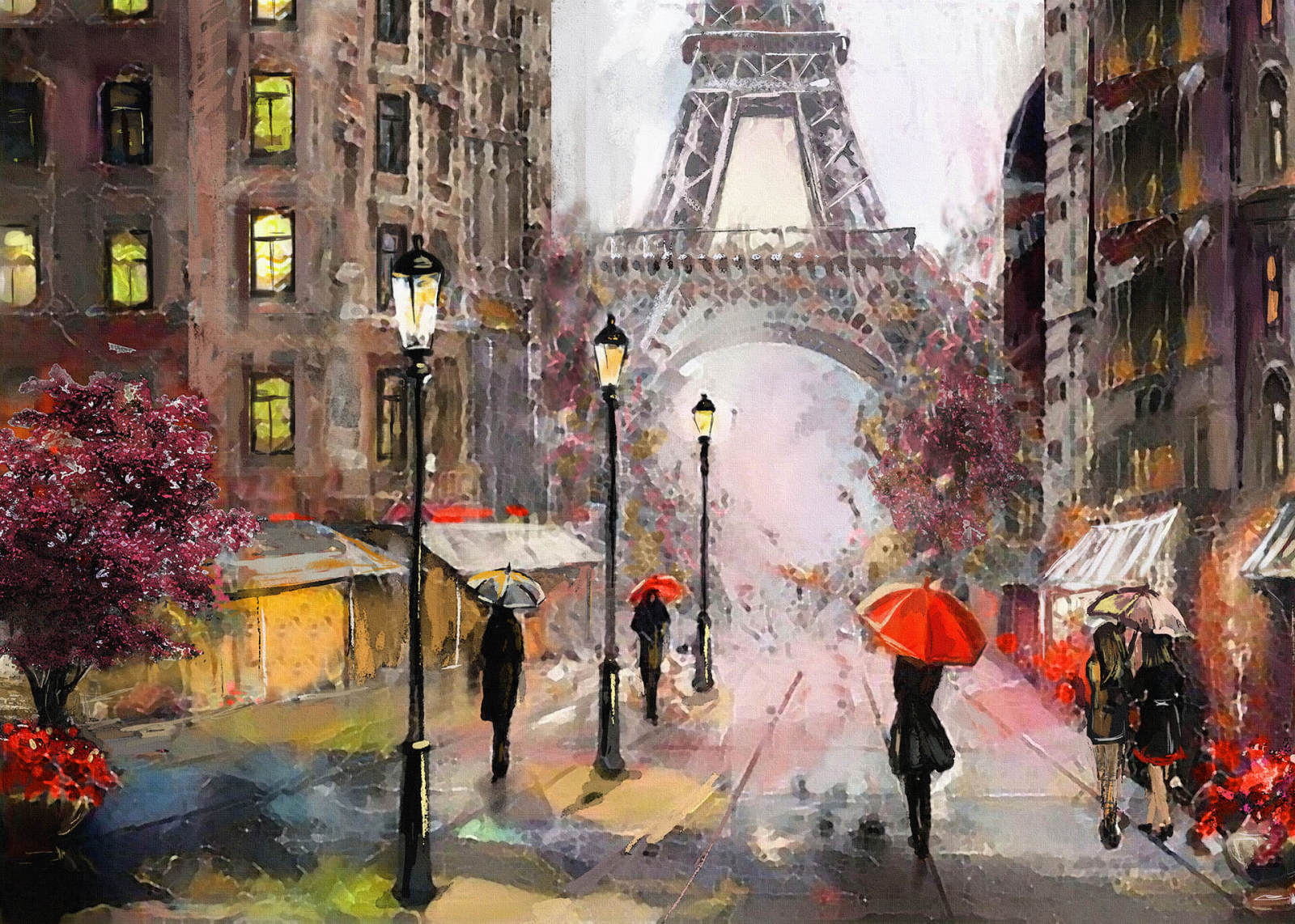 Leinwandbild PARIS - braun-grau - 70x50 cm