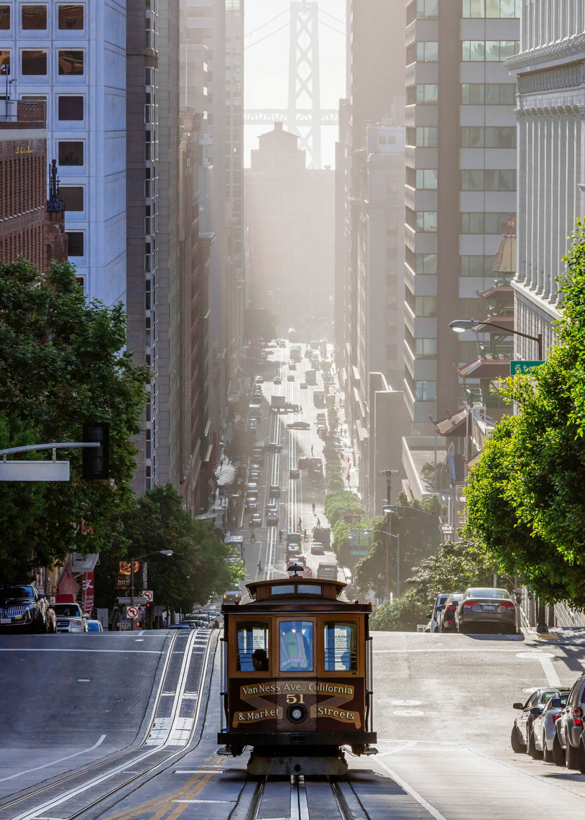 Leinwandbild SAN FRANCISCO - braun-grau - 70x50 cm