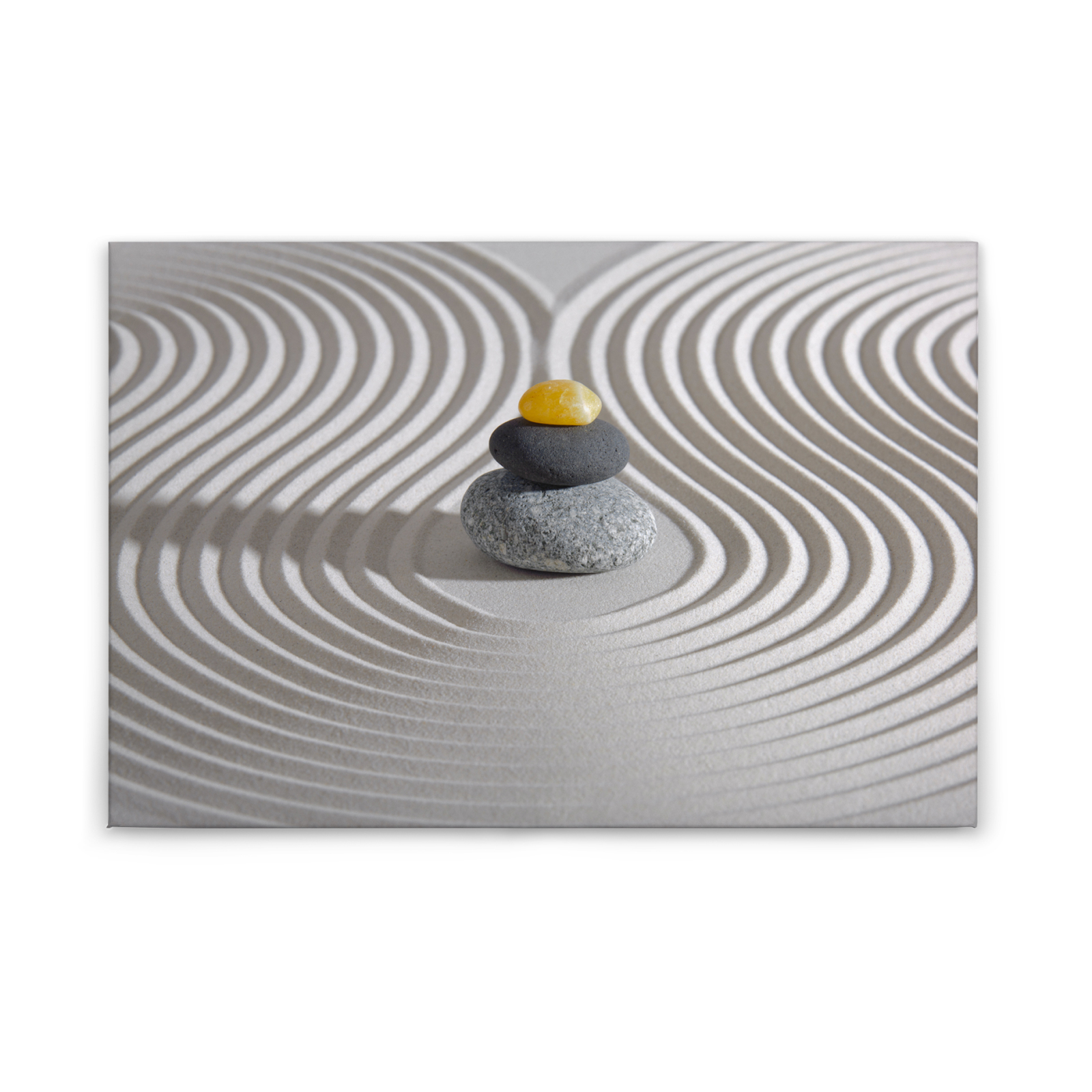 Leinwandbild SPA - grau - 90x60 cm