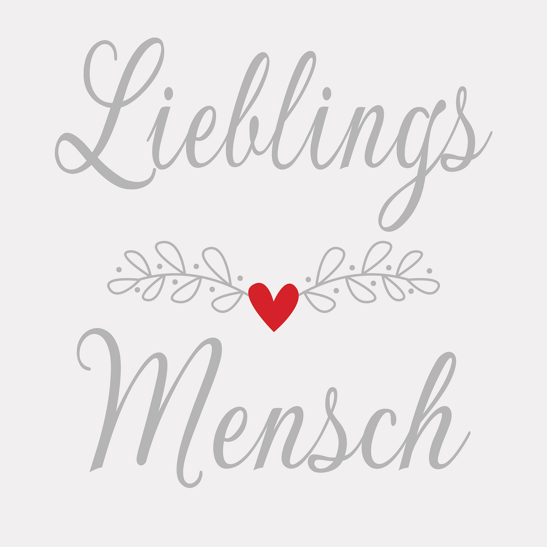 Leinwandbild Sprüche M XIII - grau-rot - 30x30 cm