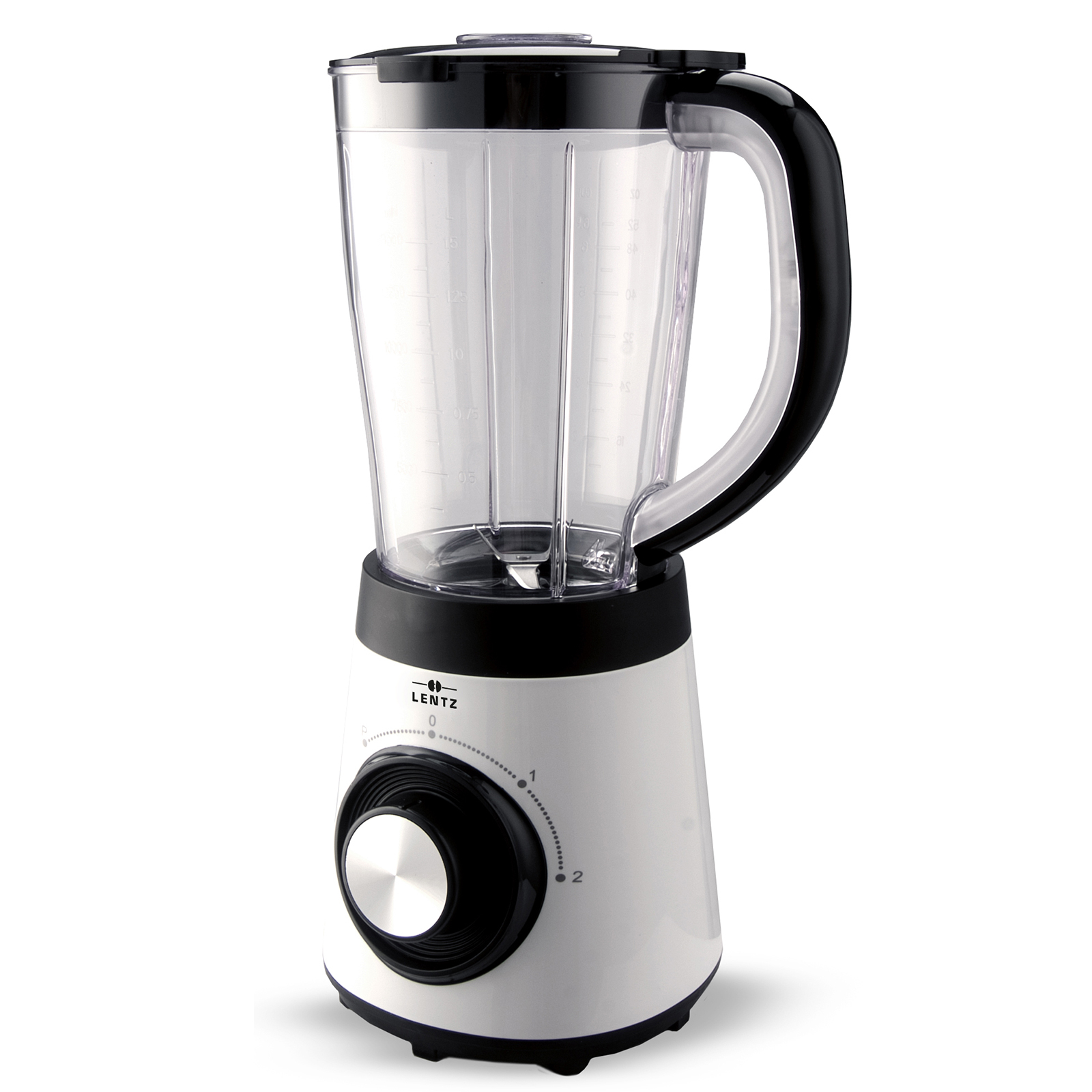 LENTZ Standmixer - weiß-schwarz - 1,5 Liter