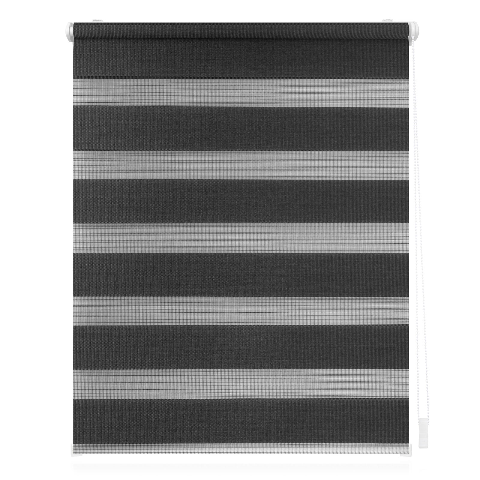 LICHTBLICK Doppelrollo - anthrazit - klemmbar - 55x150 cm
