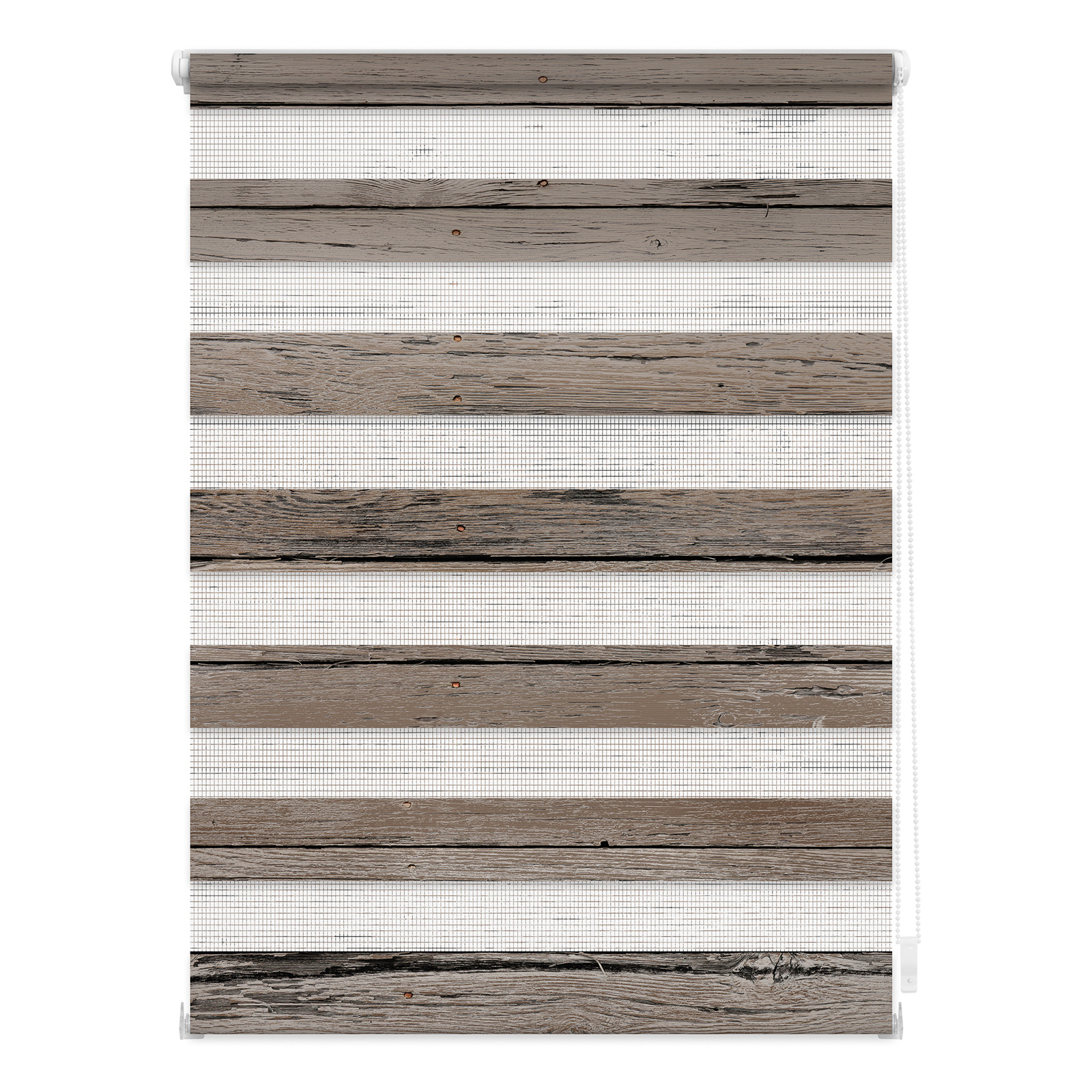 LICHTBLICK Duo Rollo Klemmfix - Bretter - braun - 70x150 cm