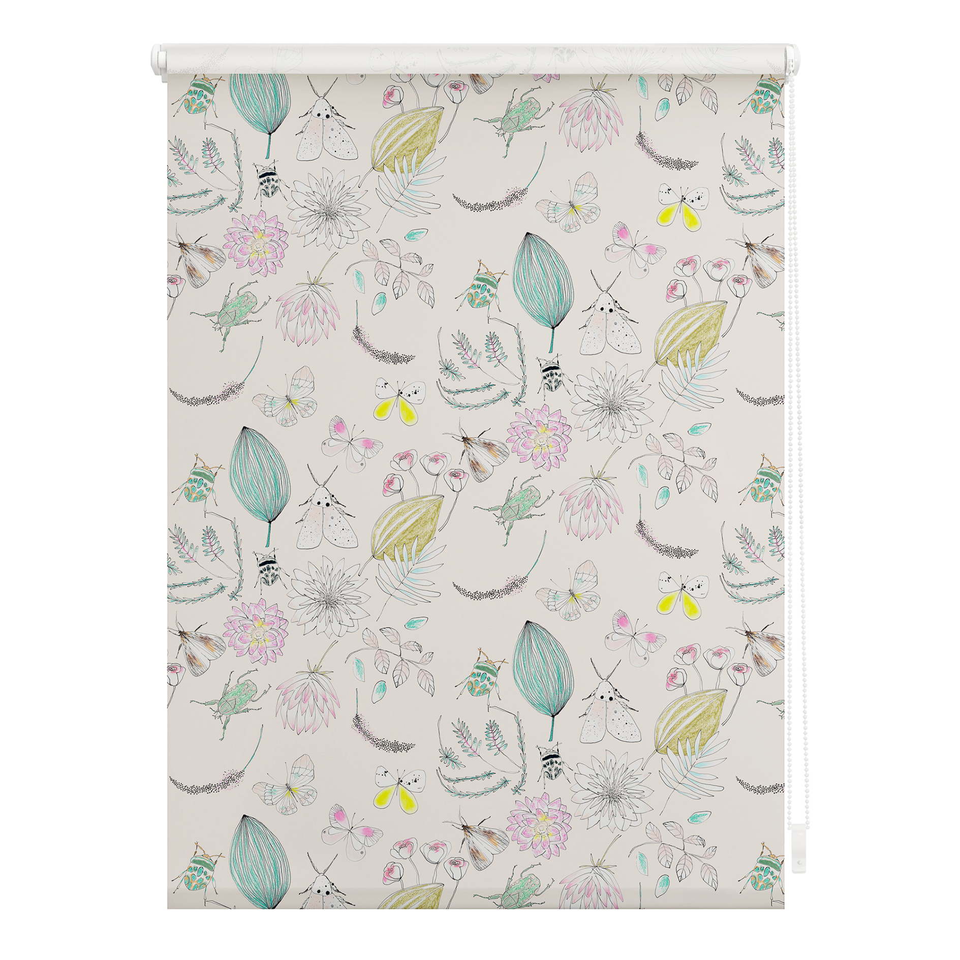 LICHTBLICK Klemmrollo BOHEMIAN GARDEN - bunt - 80x150 cm