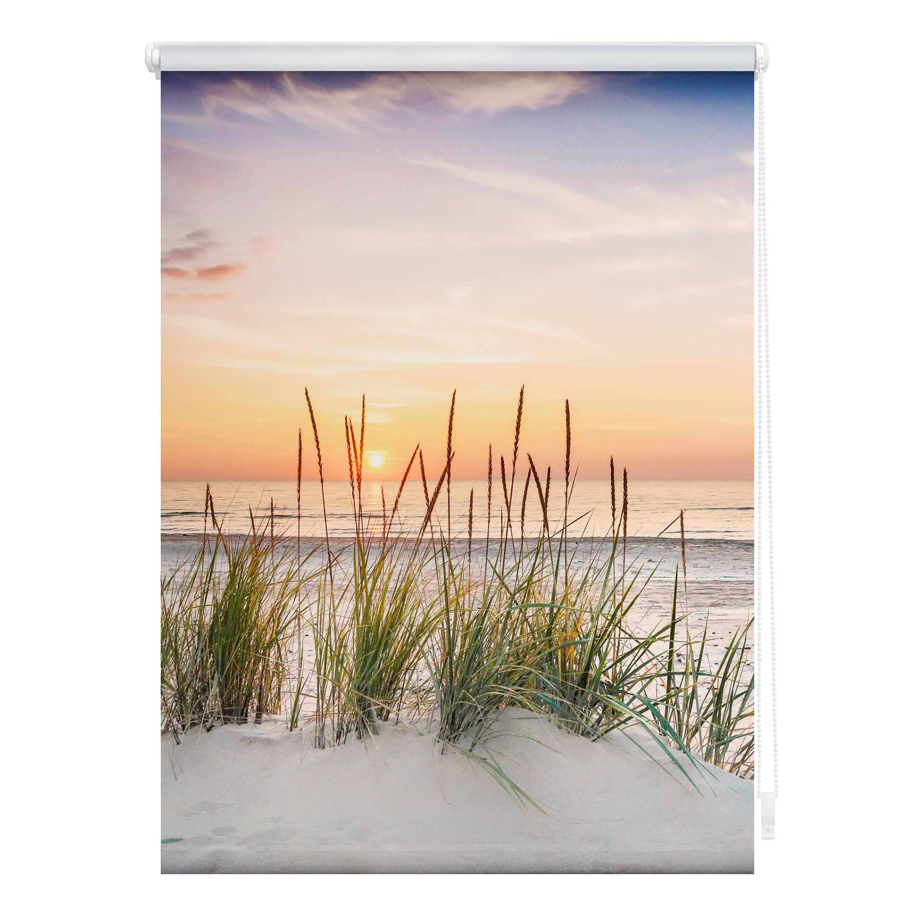 LICHTBLICK Klemmrollo NORDSEESTRAND - bunt - 100x150 cm