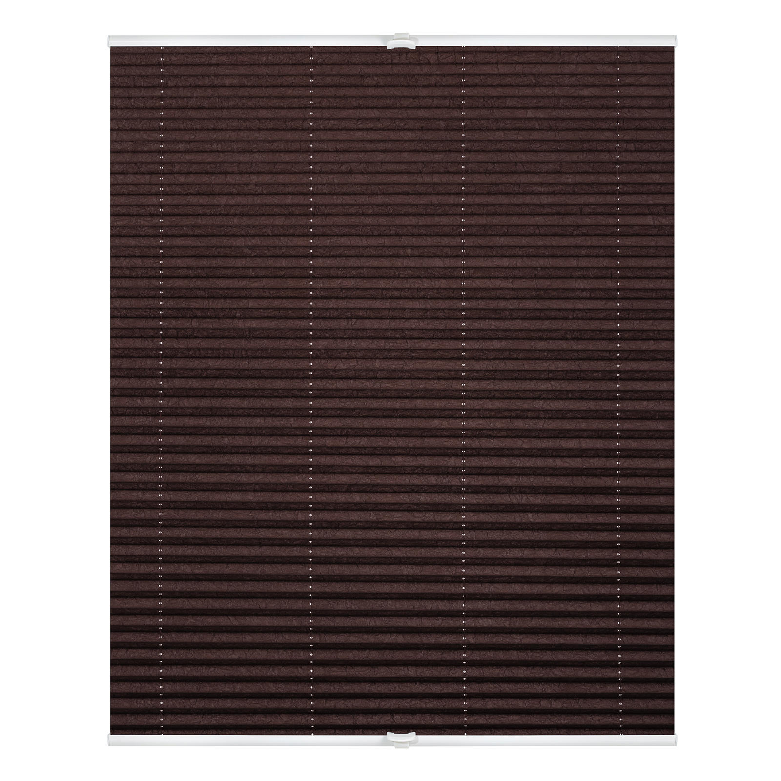 LICHTBLICK Plissee - braun - Crushed-Optik - 80x130 cm