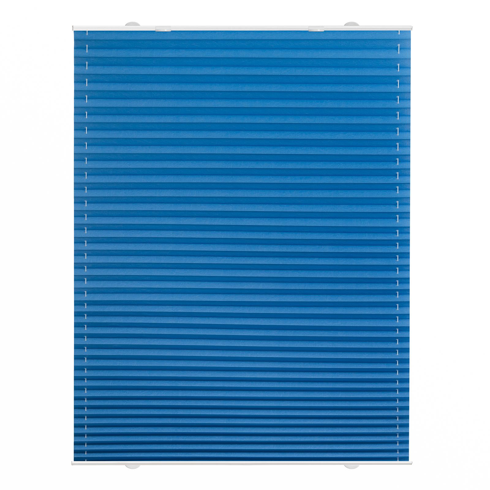 LICHTBLICK Plissee Haftfix - blau - gecrushed - 80x130 cm