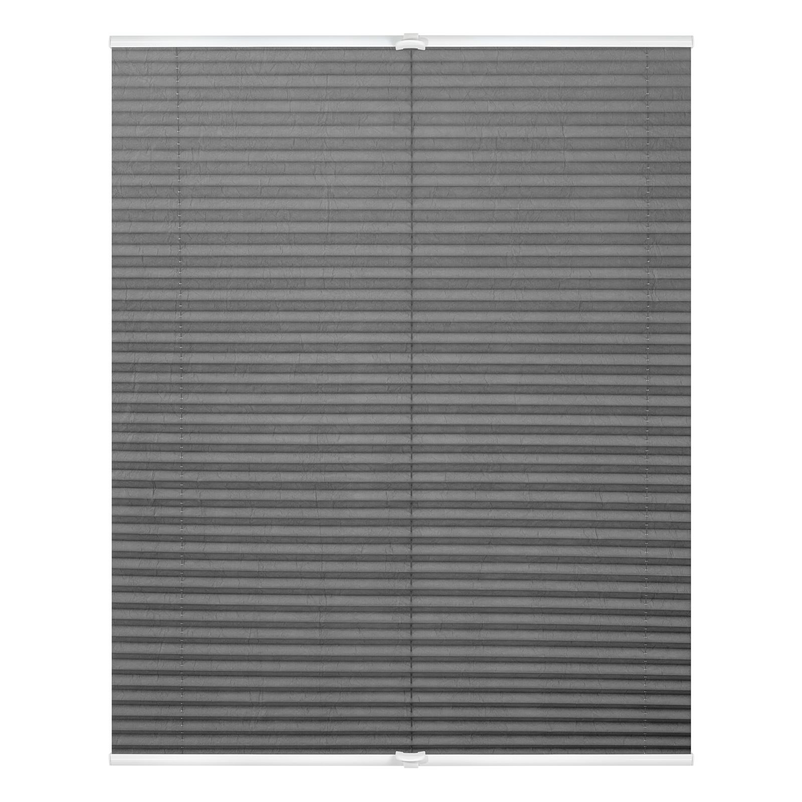 LICHTBLICK Plissee - hellgrau - Crushed Optik - 55x130 cm