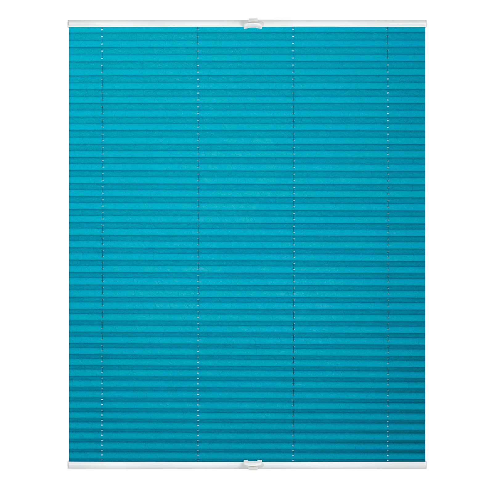 LICHTBLICK Plissee - türkis - Crushed-Optik - 80x130 cm