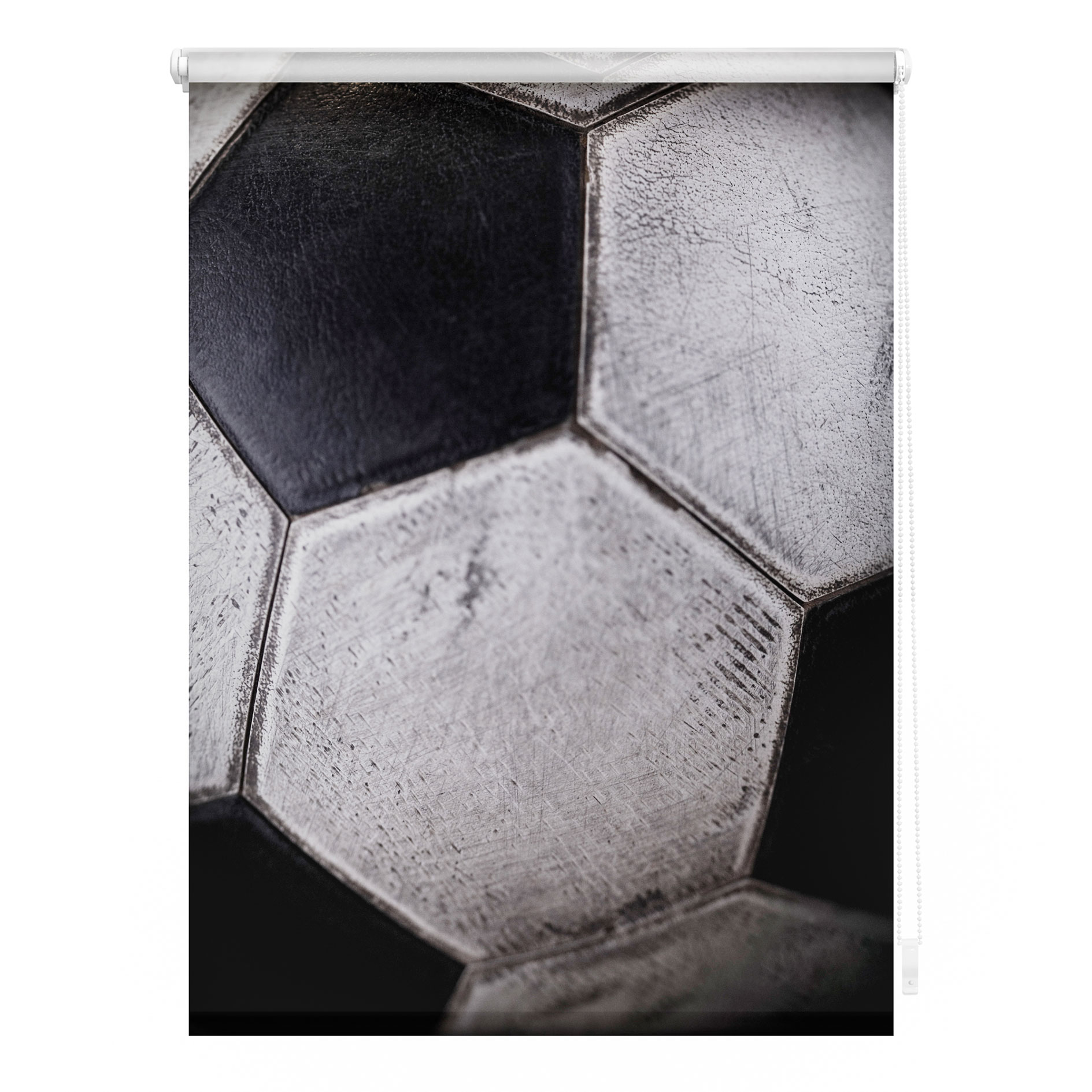 LICHTBLICK Rollo Klemmfix FUẞBALL - schwarz-weiß - 60x150 cm