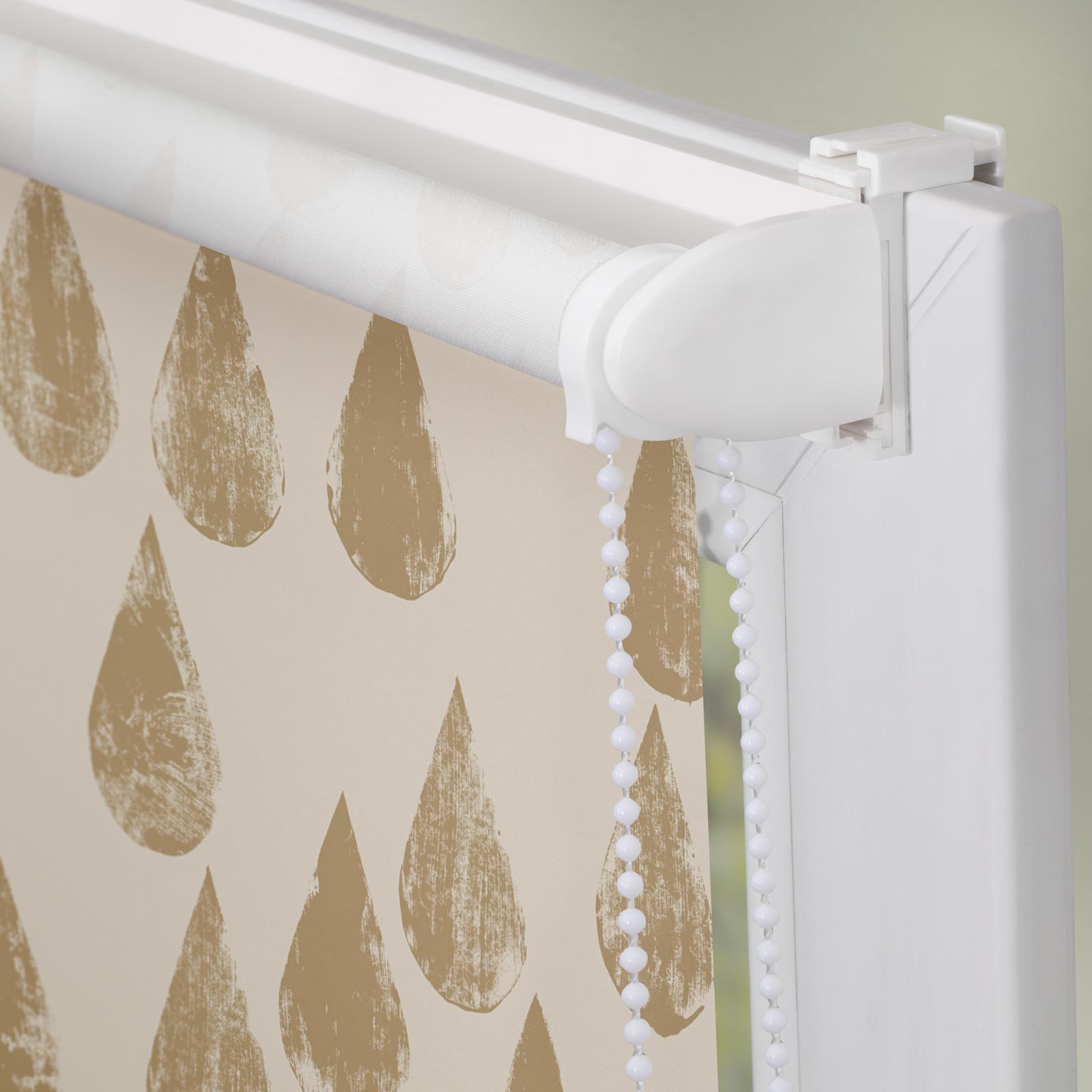 LICHTBLICK Rollo Klemmfix GOLDEN DROPS - gold - 60x150 cm