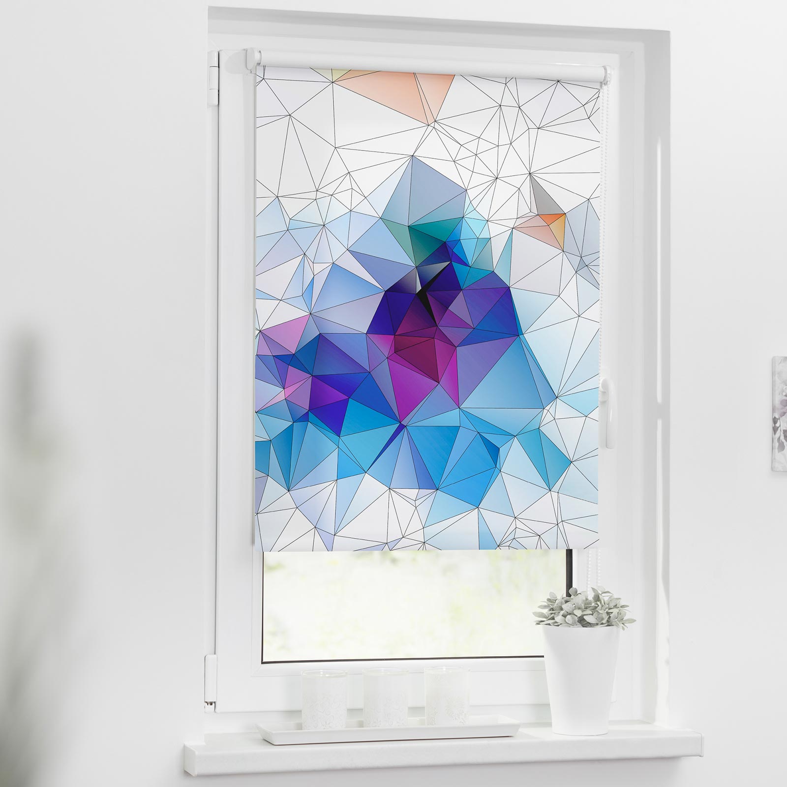 LICHTBLICK Rollo Klemmfix GRAFIK - bunt - 45x150 cm