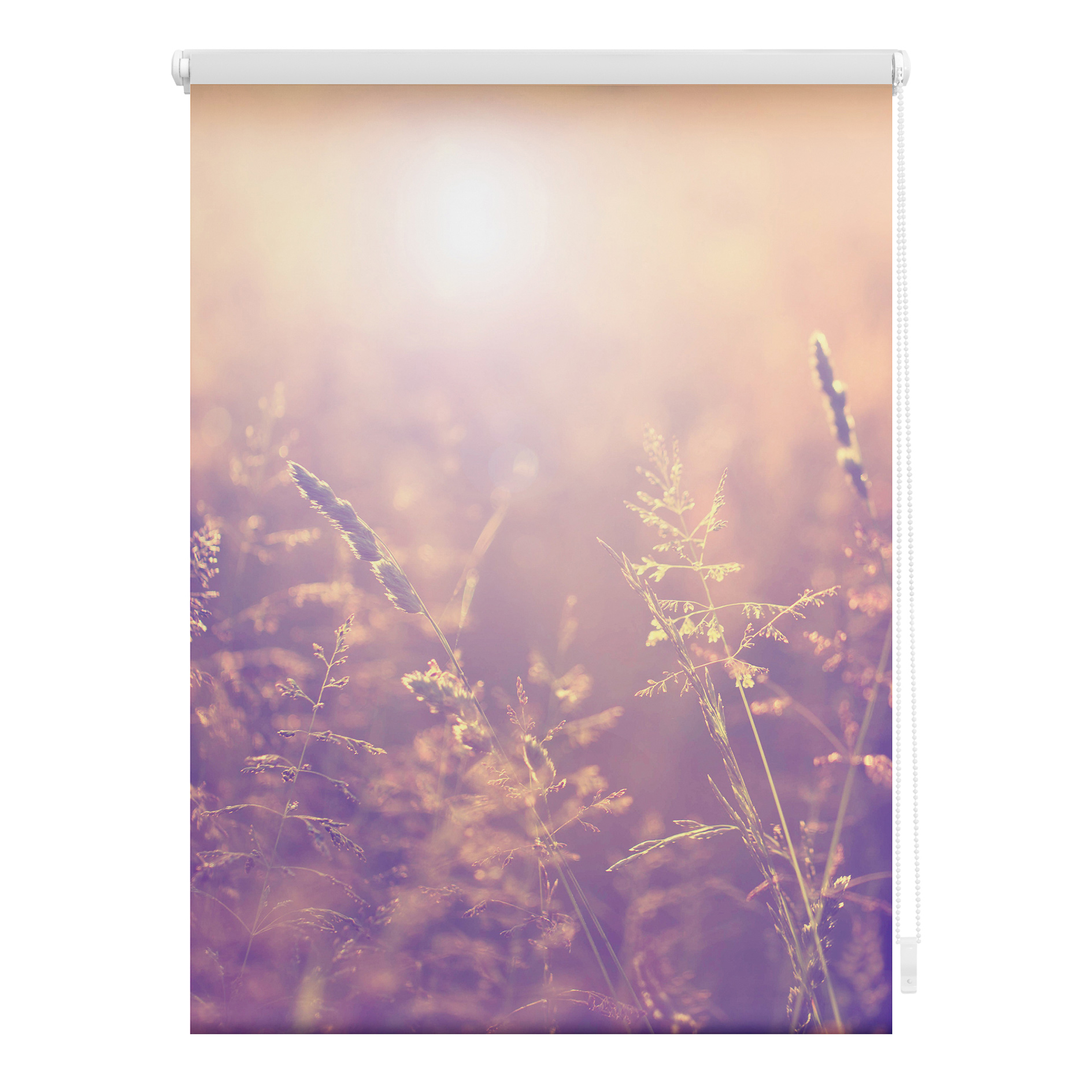 LICHTBLICK Verdunklungsrollo SOMMERABEND - orange-lila - 100x150 cm