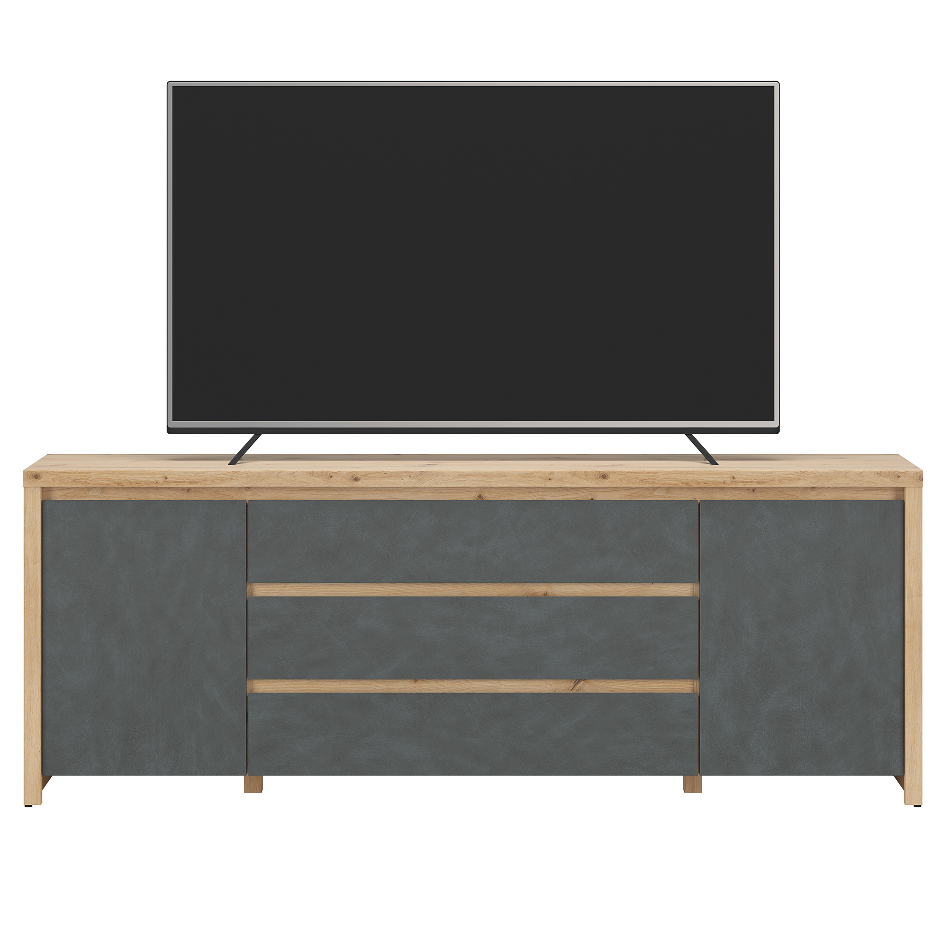 Lowboard - Artisan Eiche - Matera - 3 Schubkästen - 190 cm