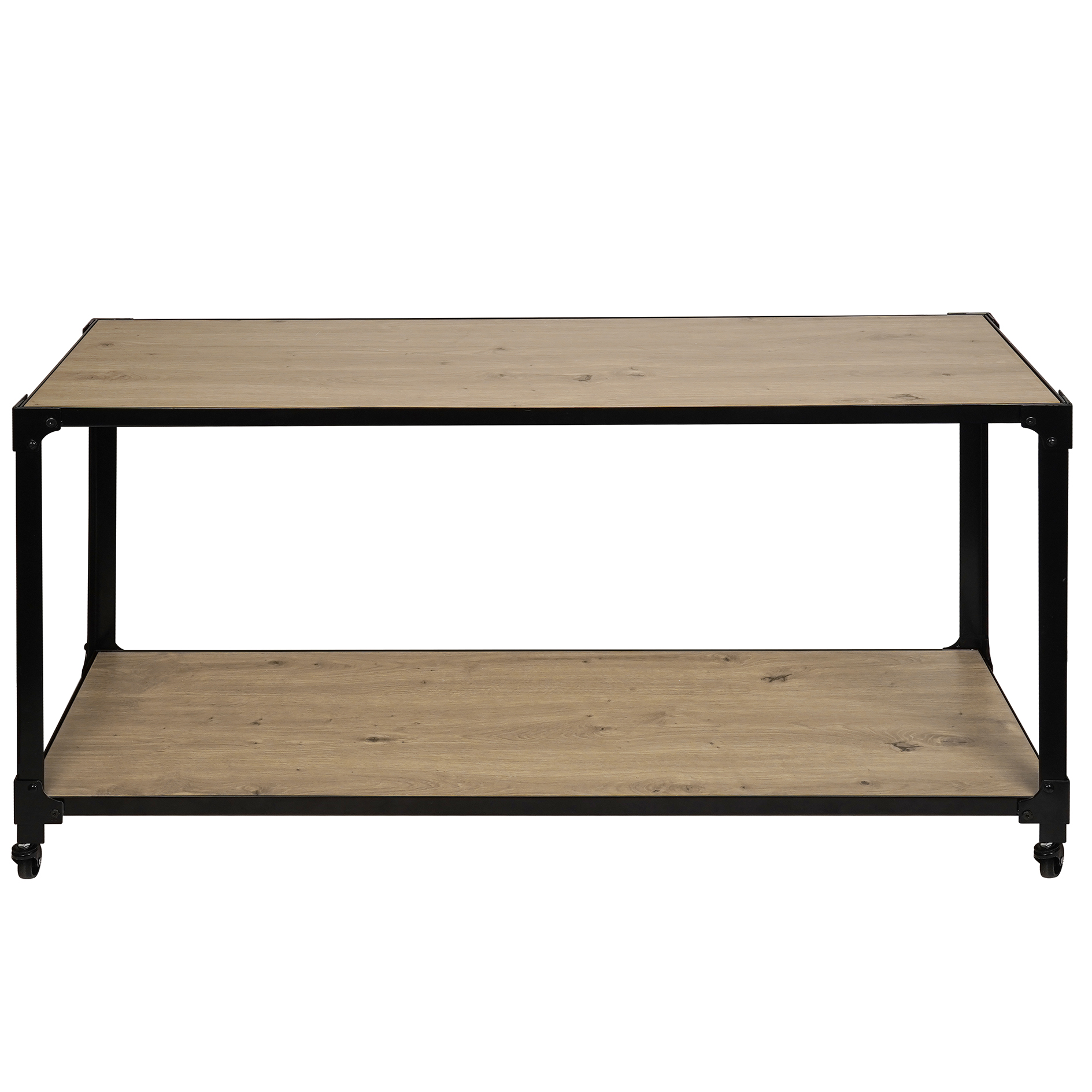 Lowboard - Artisan Eiche - schwarz - rollbar