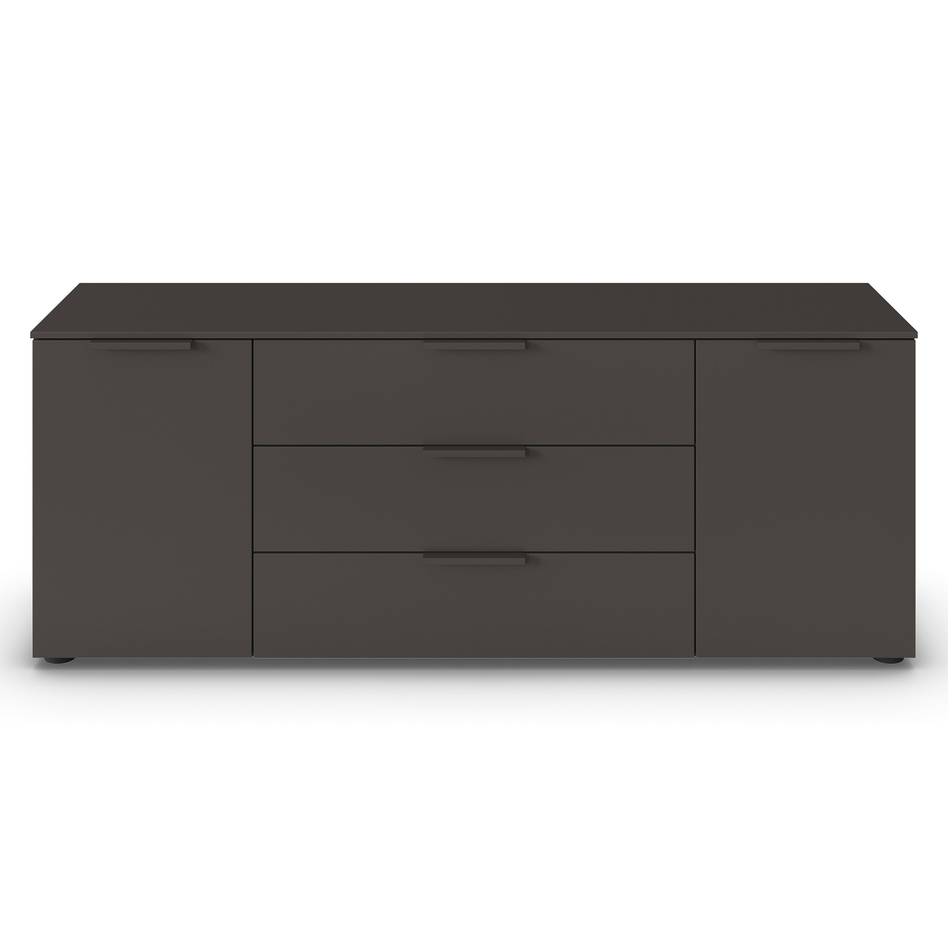 Lowboard - graphit - Graphitgriffe - 160 cm