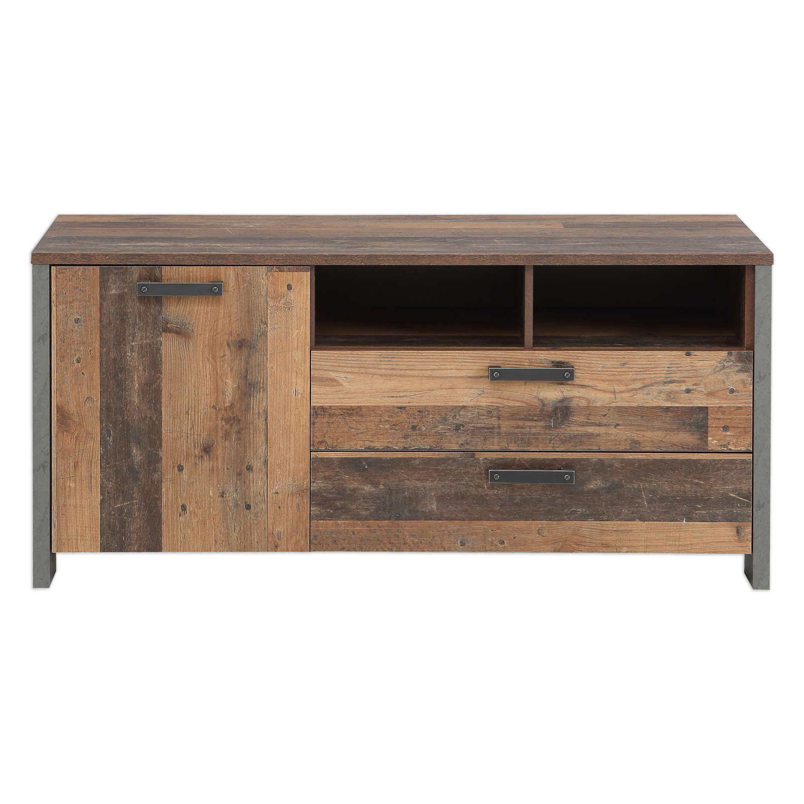 Lowboard - Old Wood Vintage - Betonoptik - 142 cm