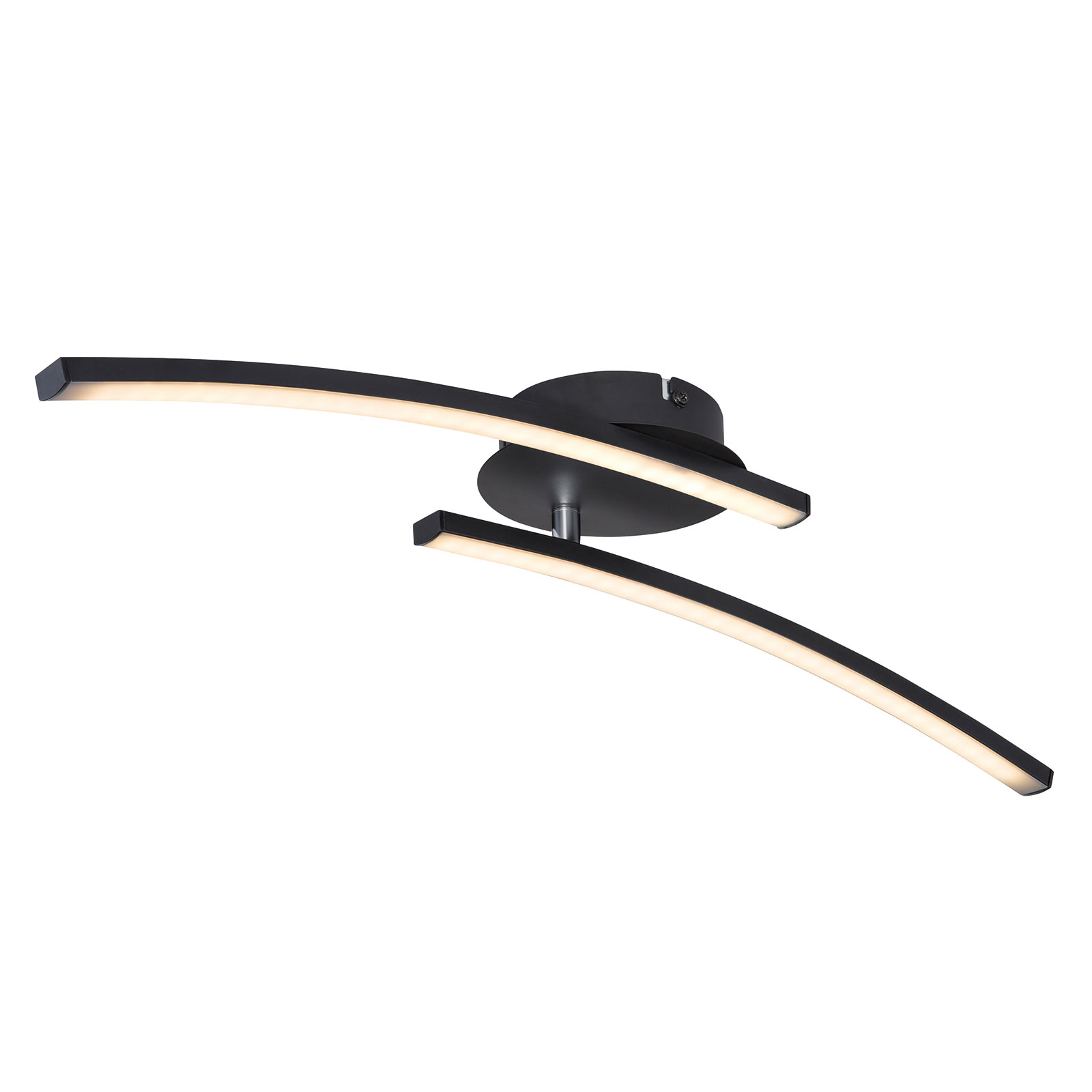 LUCA BESSONI LED-Deckenleuchte - schwarz - 59 cm