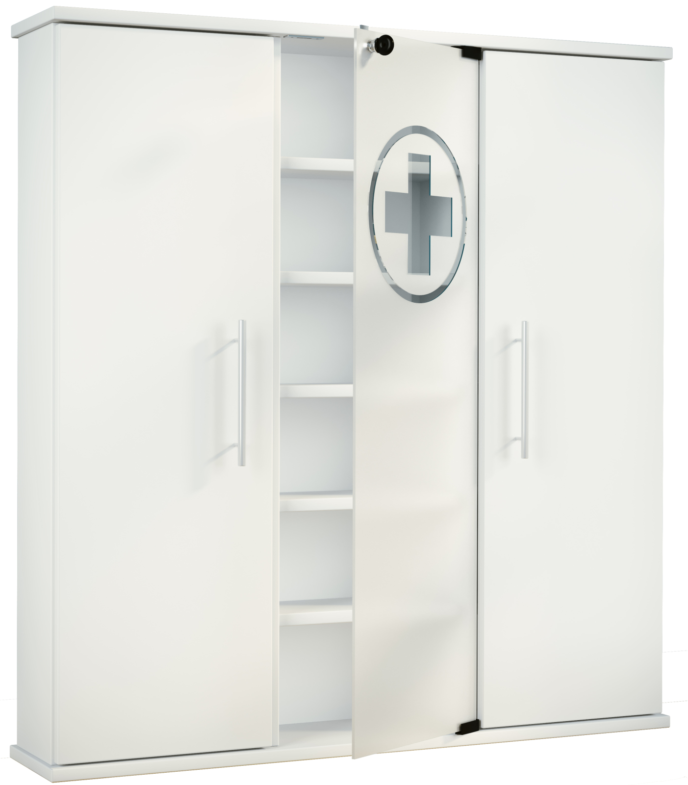 Banjado Medizinschrank Mit Italienischer Roller Motiv – Abschließbarer Arzneischrank Für Die Hausapotheke, 35x46x15 Cm