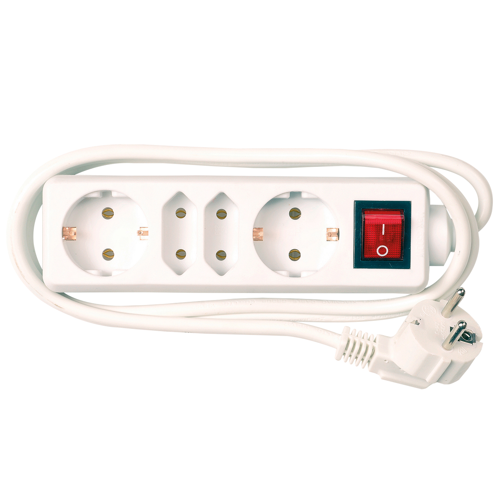 Masterplug Zweifachsteckdose Ohne Kabel – Mit Neon-Betriebsanzeige, Wiederverdrahtbar, 164x61x26 Mm