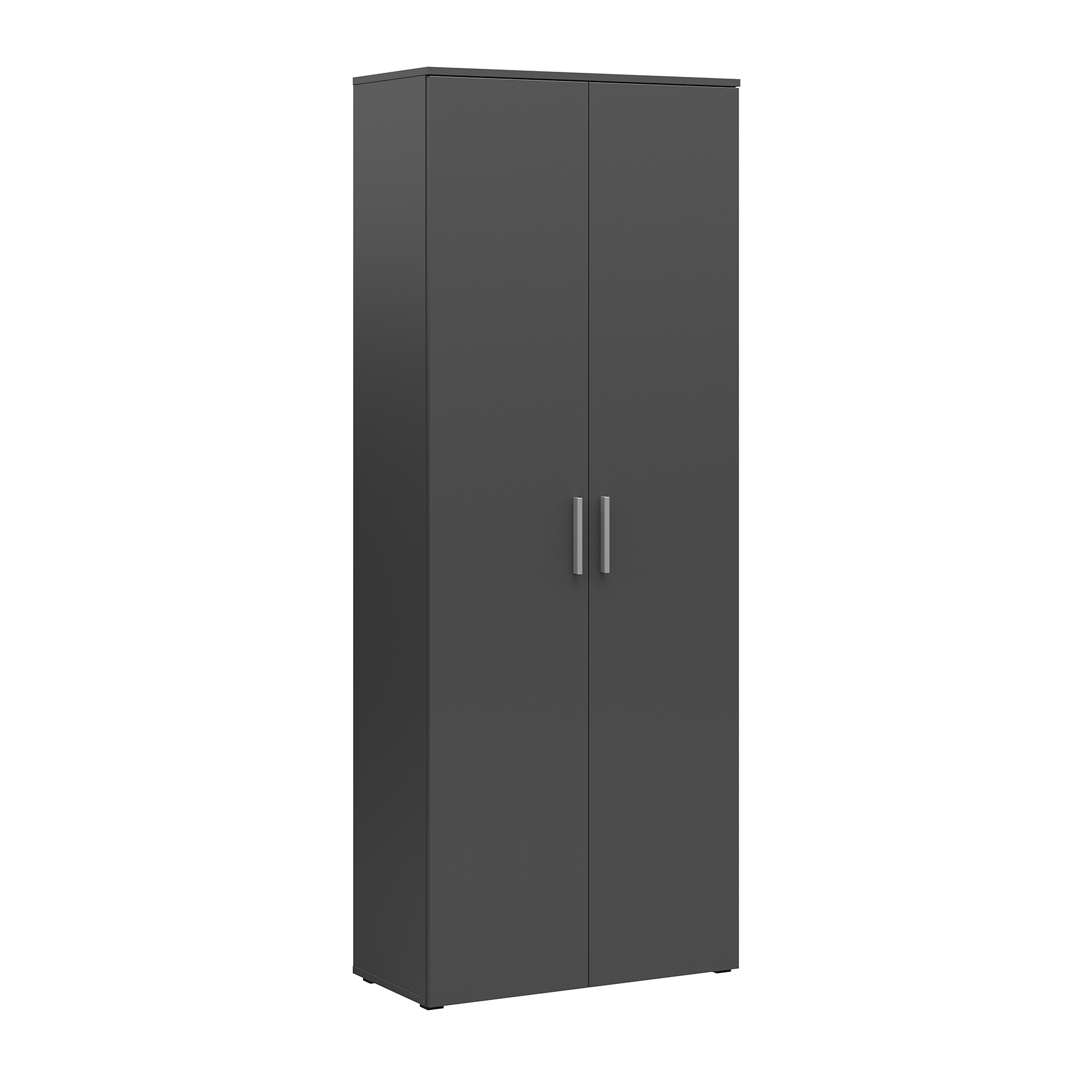 Mehrzweckschrank - anthrazit - 6 Fächer - 179 cm hoch