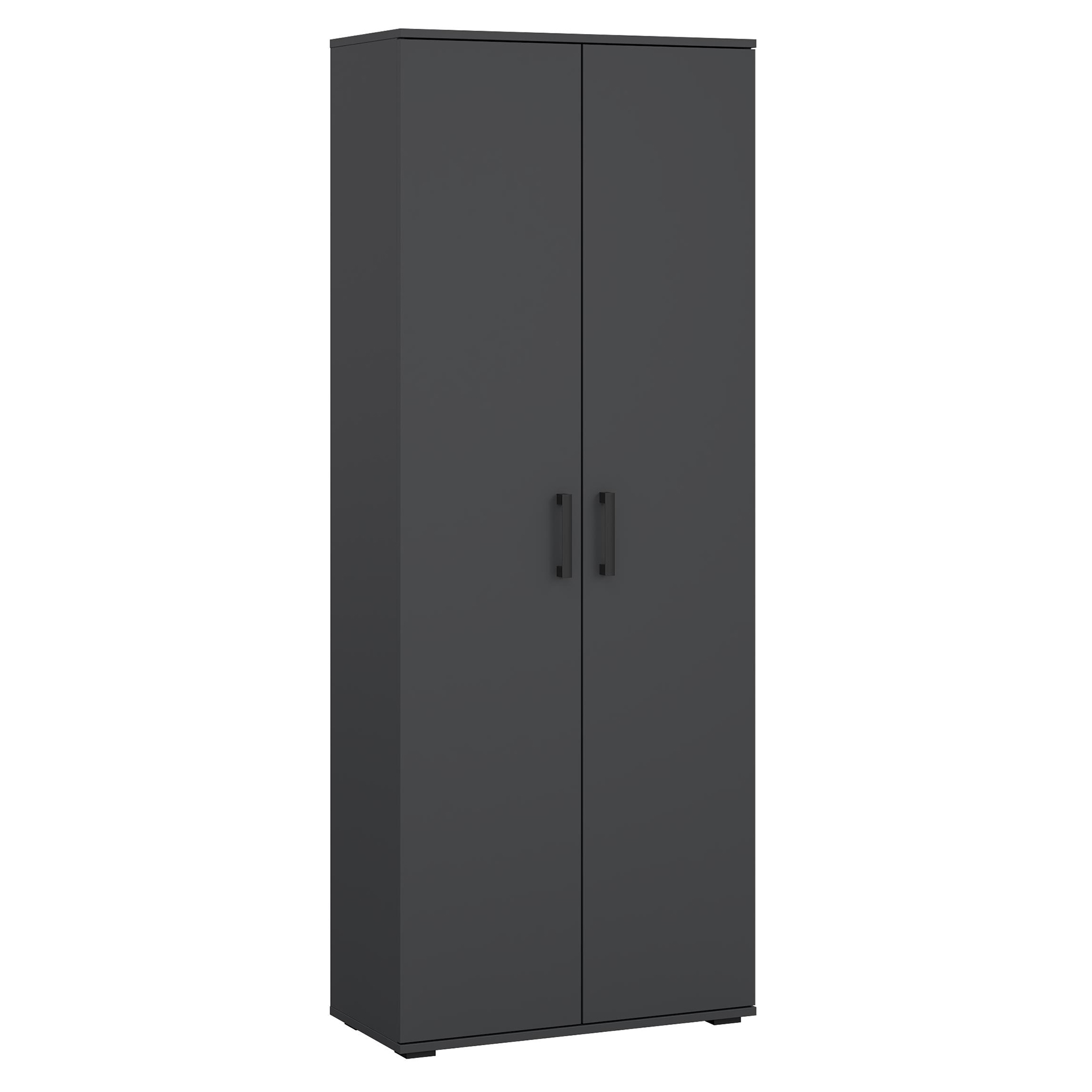 Mehrzweckschrank - anthrazit - 6 Fächer - 179 cm hoch