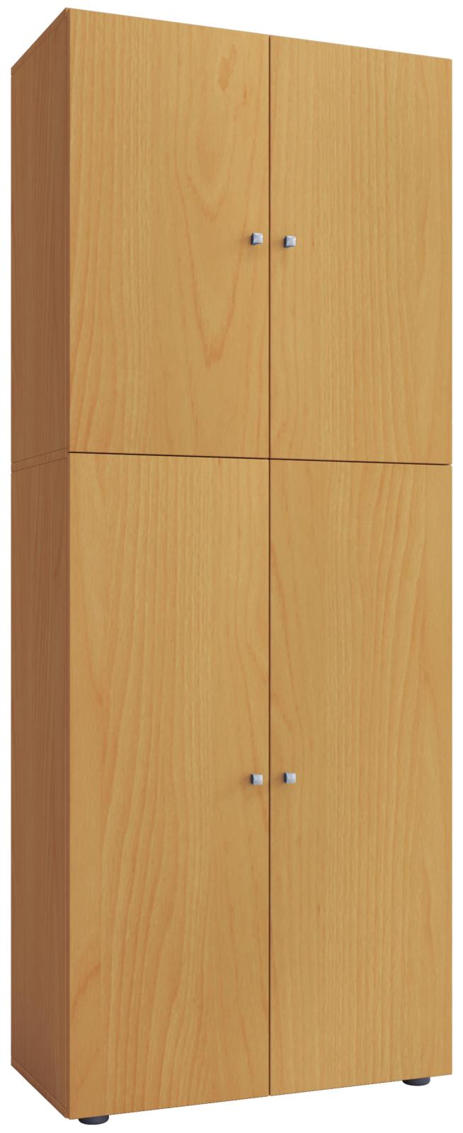 Mehrzweckschrank LONA XXL - Buche - Holz - 184 cm