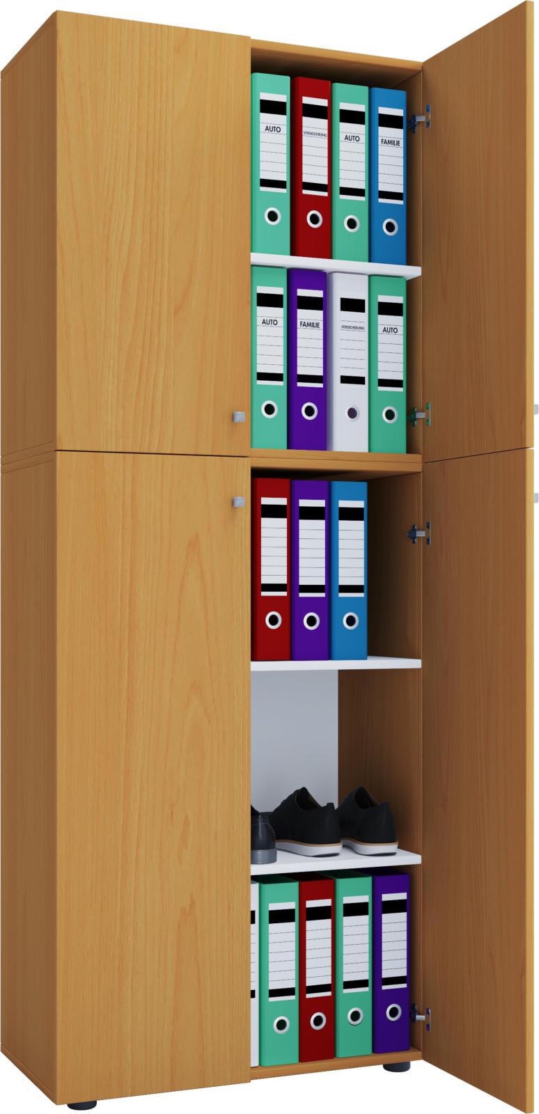 Furinno Go Green Regal Mit 2 Fächern In Buche/Weiß – Platzsparend & Einfach Aufzubauen