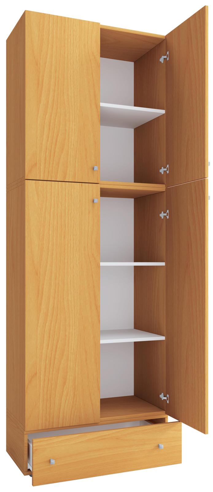 Mehrzweckschrank LONA XXL - Buche - Holz - 200 cm