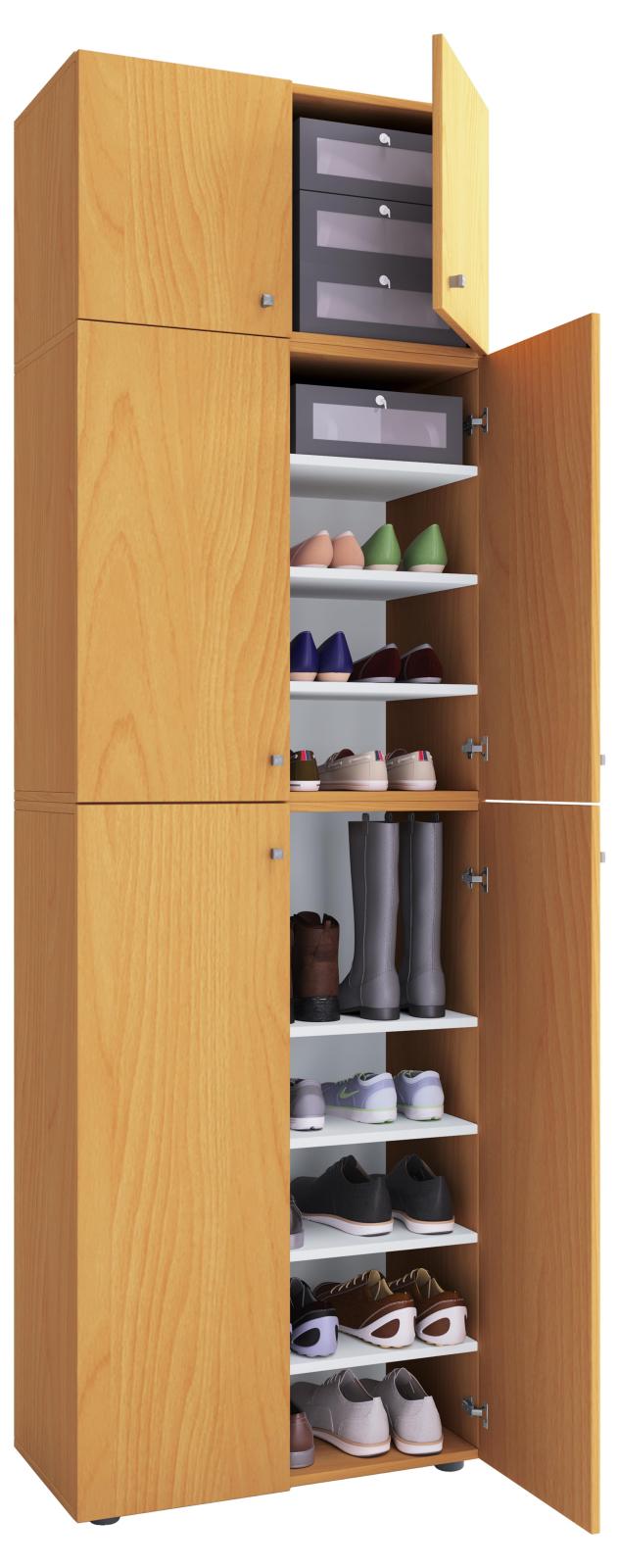 Mehrzweckschrank LONA XXL - Buche - Holz - 233 cm