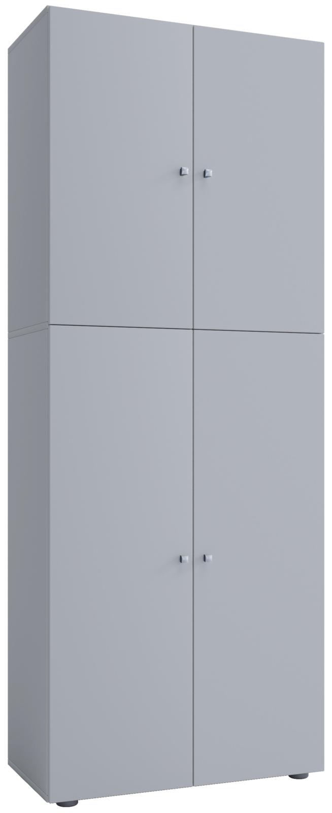 Mehrzweckschrank LONA XXL - grau - Holz - 184 cm