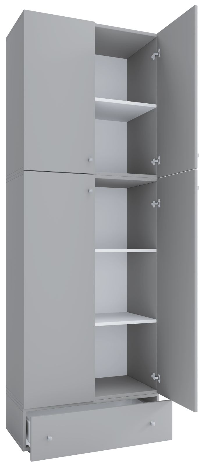 Mehrzweckschrank LONA XXL - grau - Holz - 200 cm