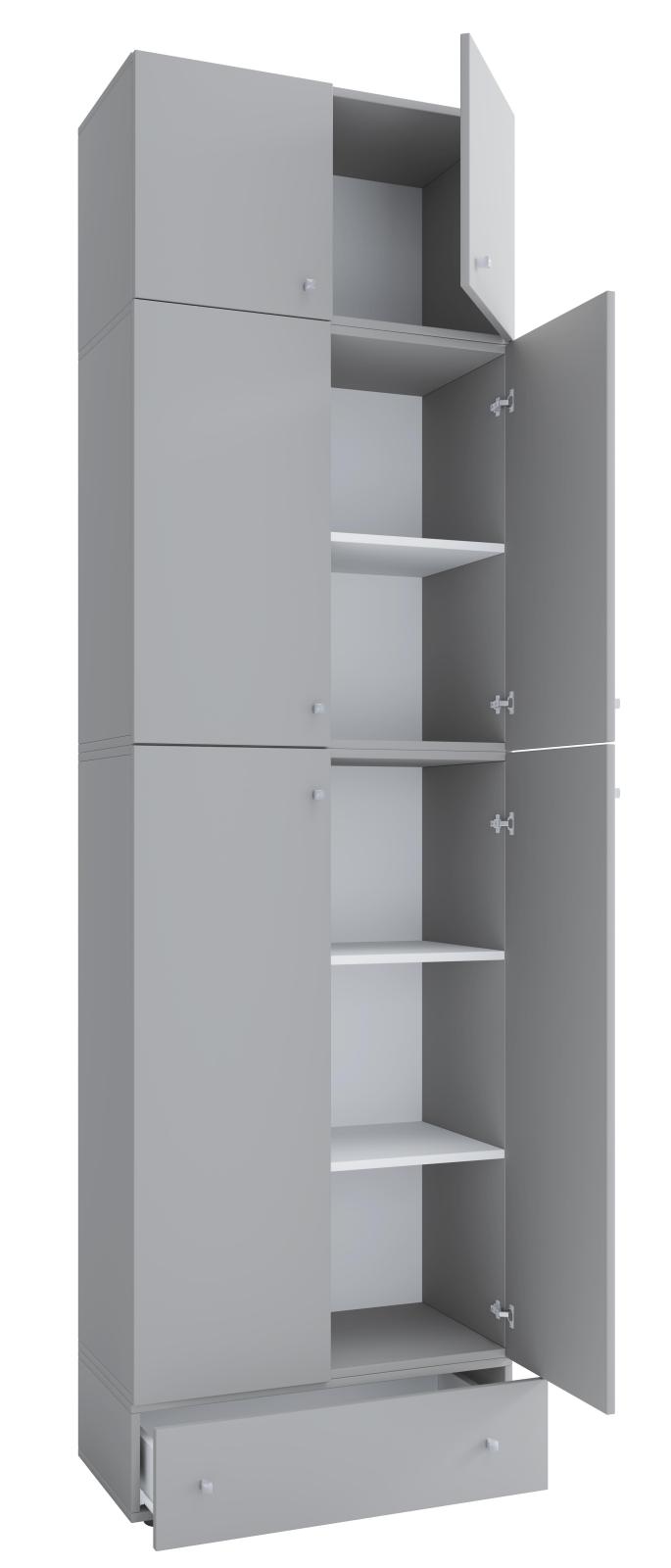 Mehrzweckschrank LONA XXL - grau - Holz - 240 cm
