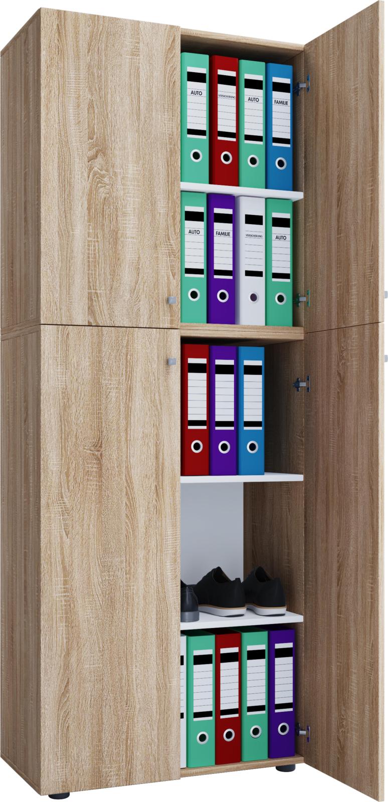 Mehrzweckschrank lona xxl sonoma eiche holz 184 cm online bei
